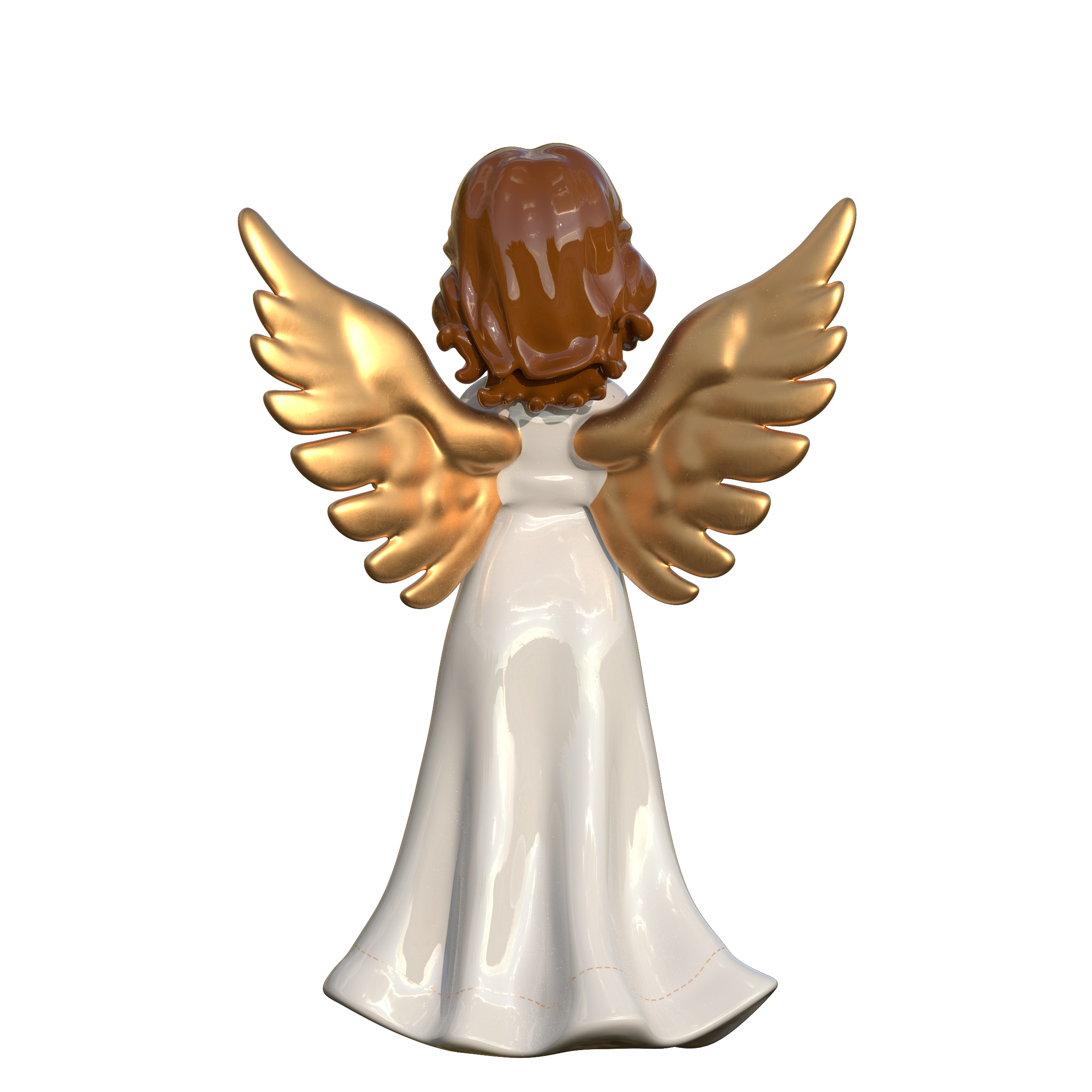 Christmas Angel Figurine 3D print model_1