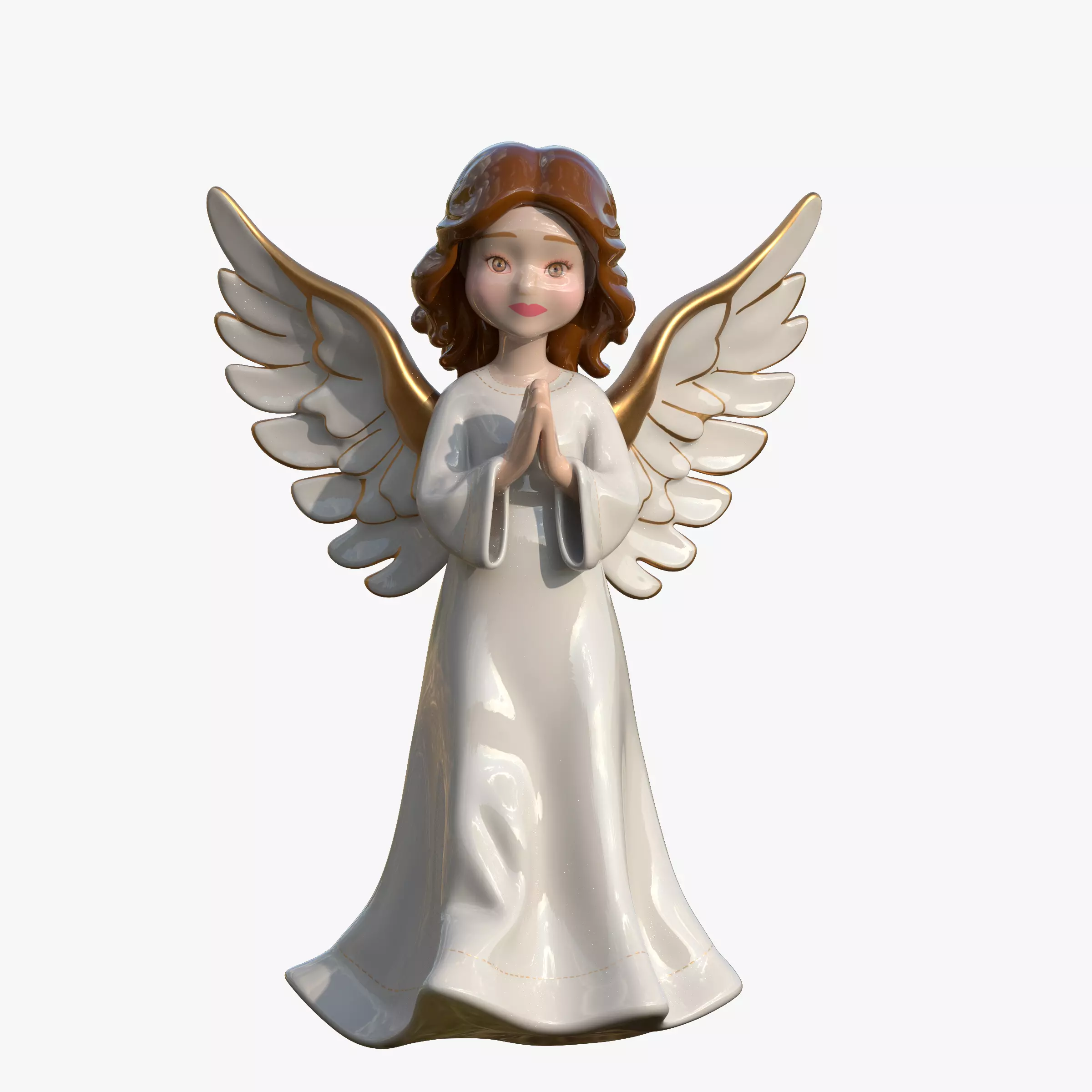 Christmas Angel Figurine 3D print model_0