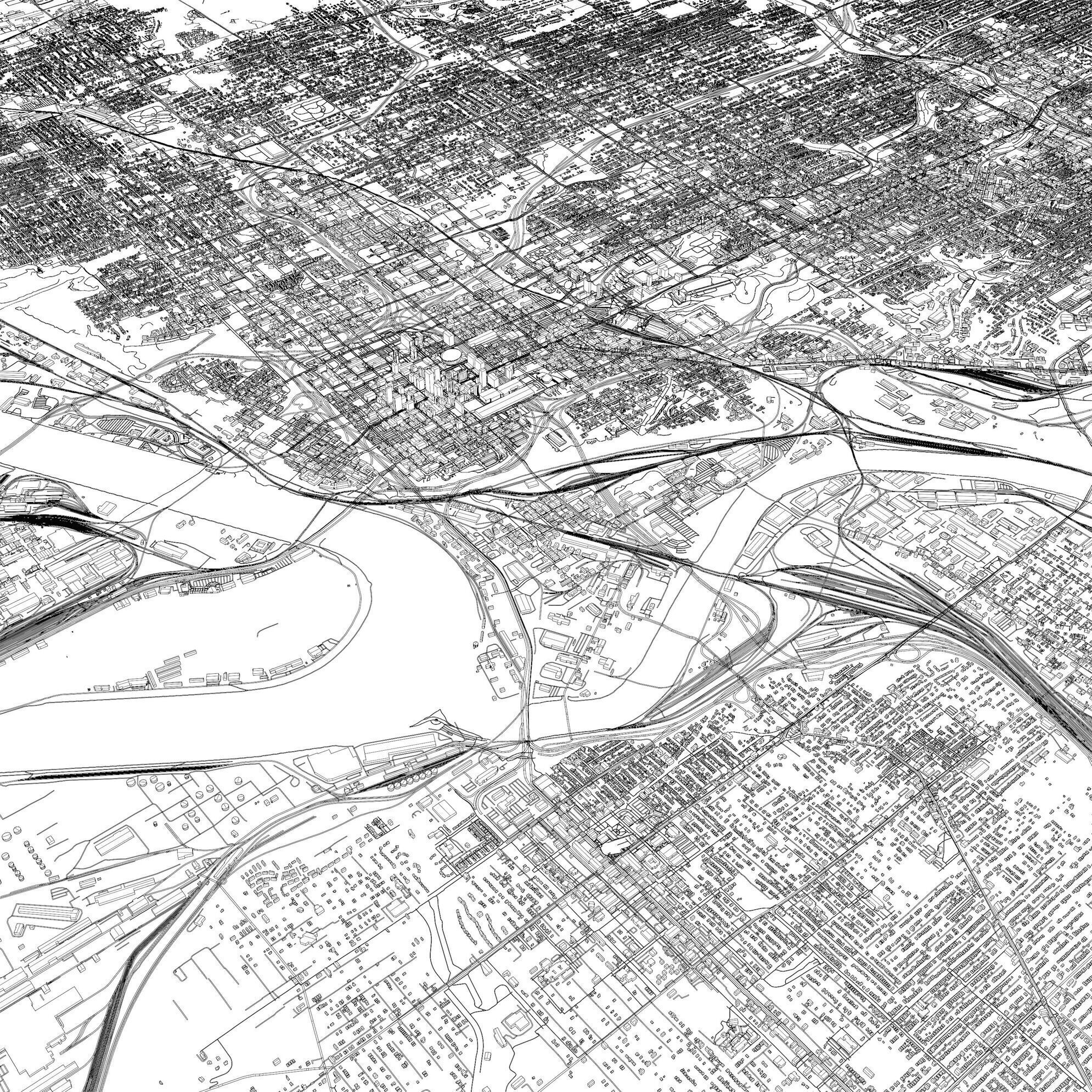 Kansas City USA - city and urban 3D model_12