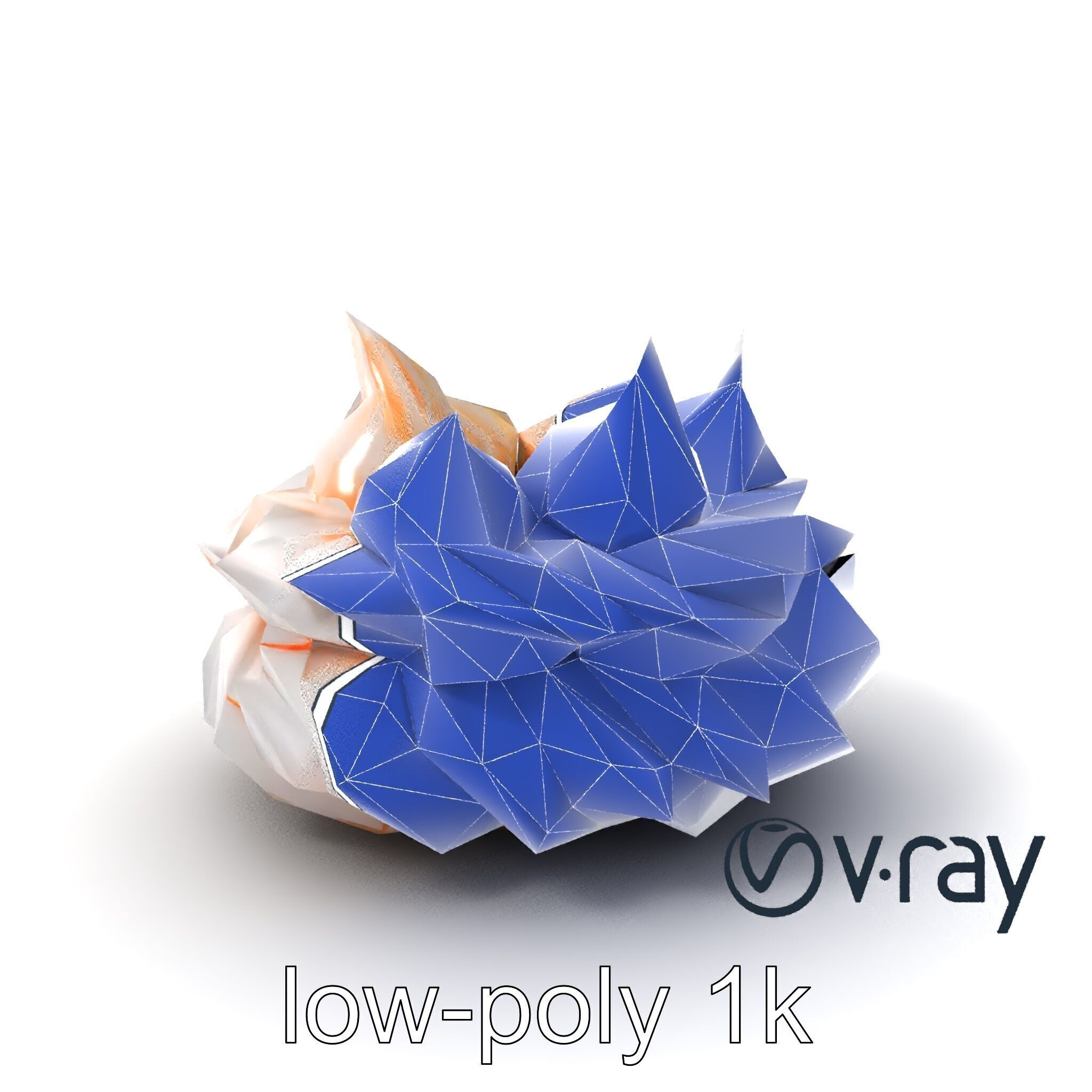 Stylized Meringue Cake Surreal Design model pack Low-poly 3D model_7