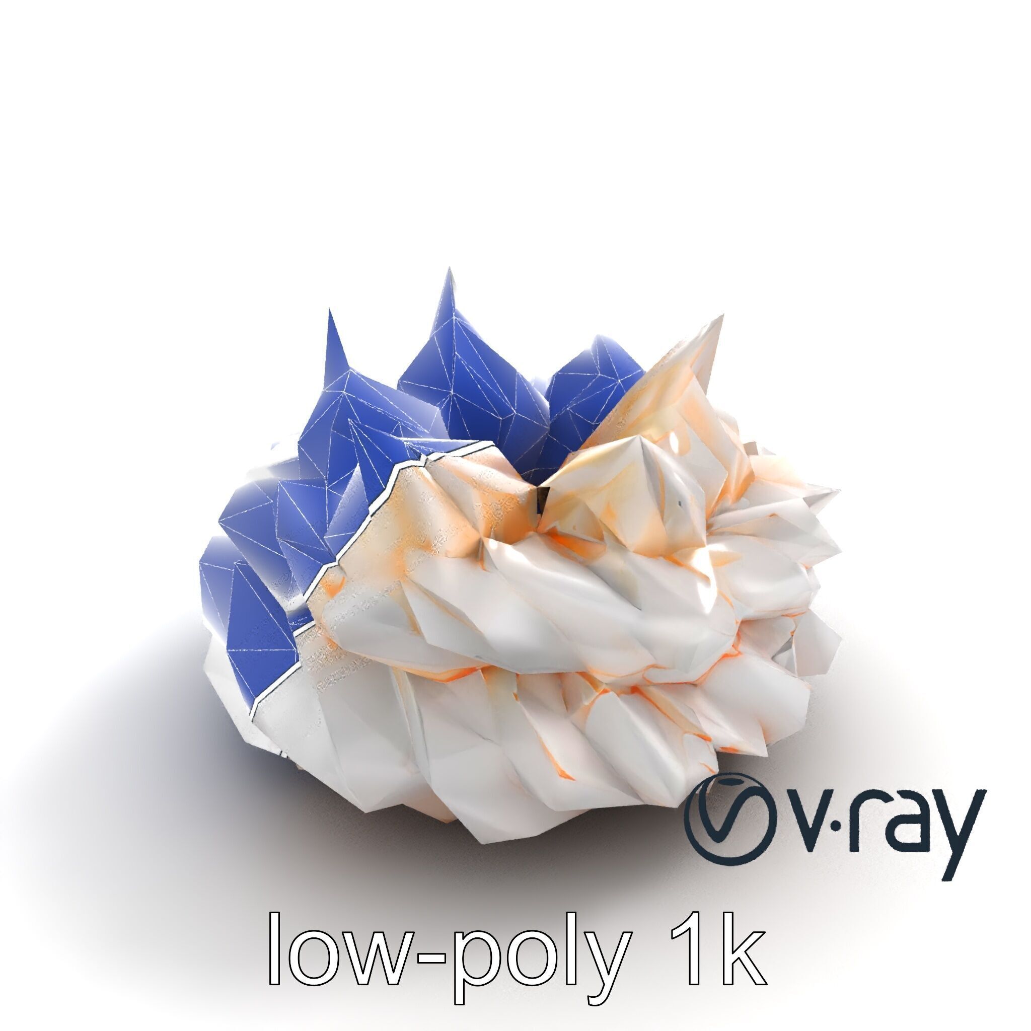Stylized Meringue Cake Surreal Design model pack Low-poly 3D model_20