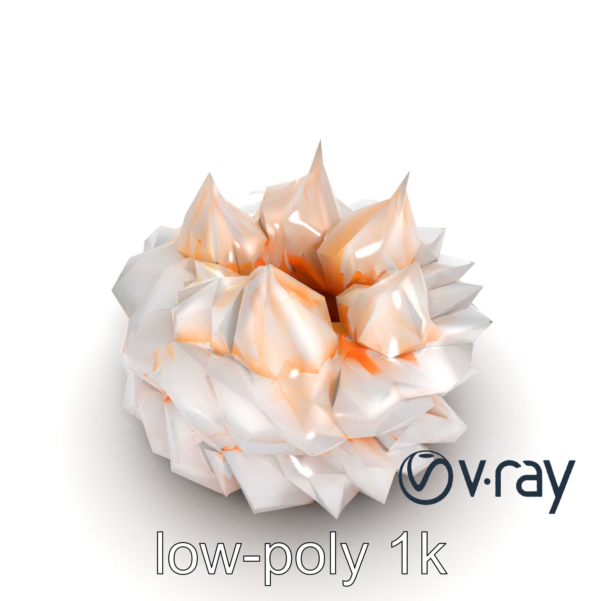 Stylized Meringue Cake Surreal Design model pack Low-poly 3D model_12