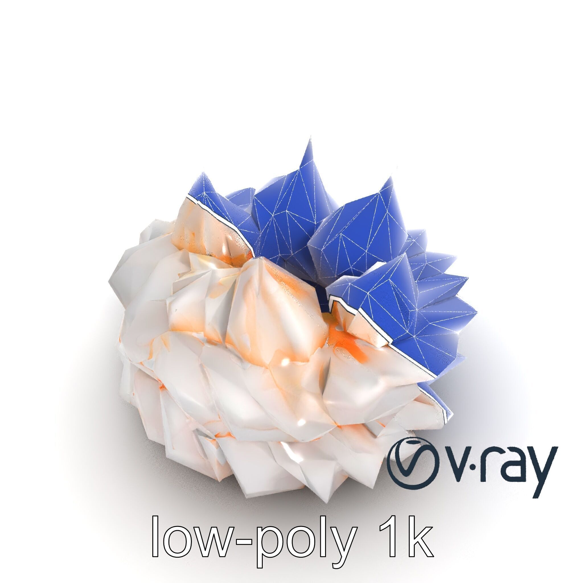 Stylized Meringue Cake Surreal Design model pack Low-poly 3D model_19