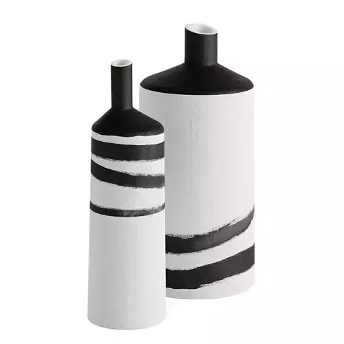 Ceramic flower vase set 2