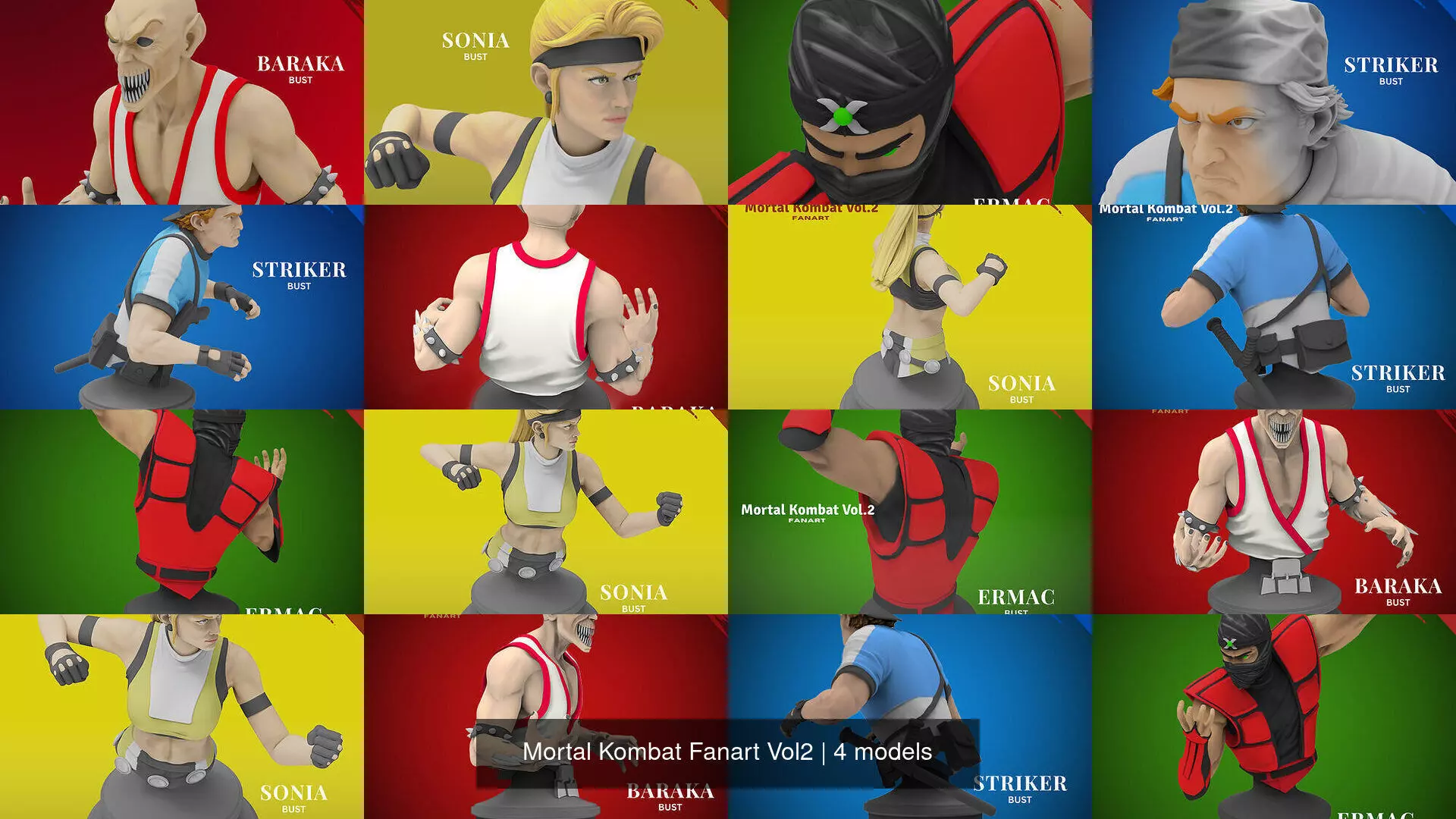 Mortal Kombat Fanart Vol2 3D Model Collection_0