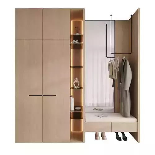 Hallway in a modern minimalist style ZS02