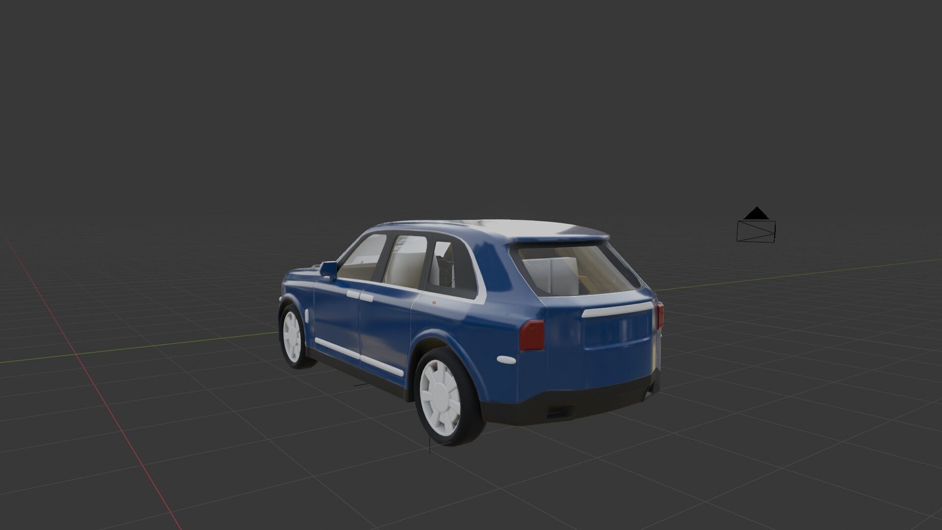 suv car Low-poly 3D model_1