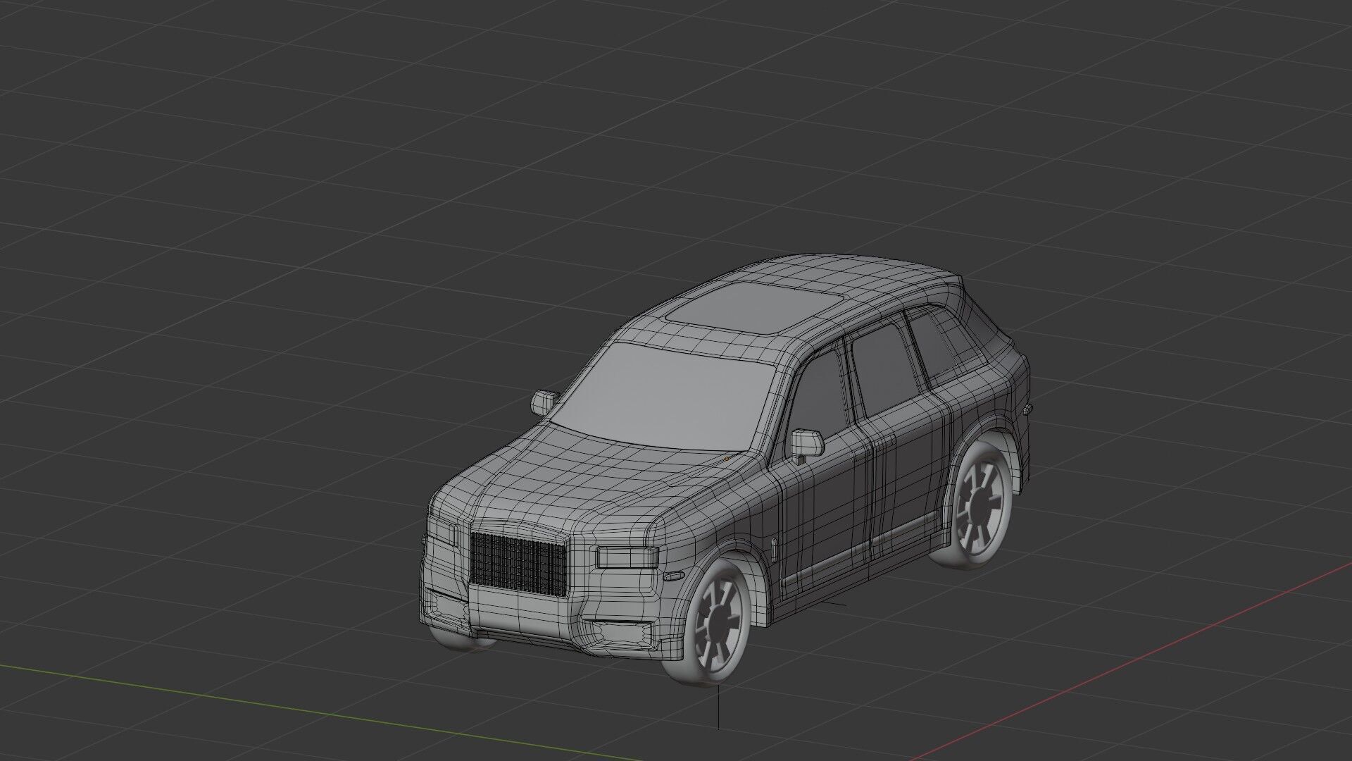 suv car Low-poly 3D model_3