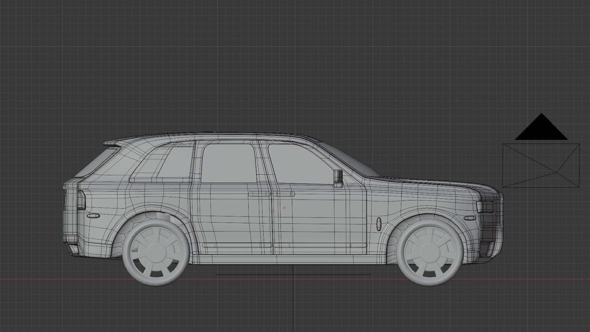 suv car Low-poly 3D model_2