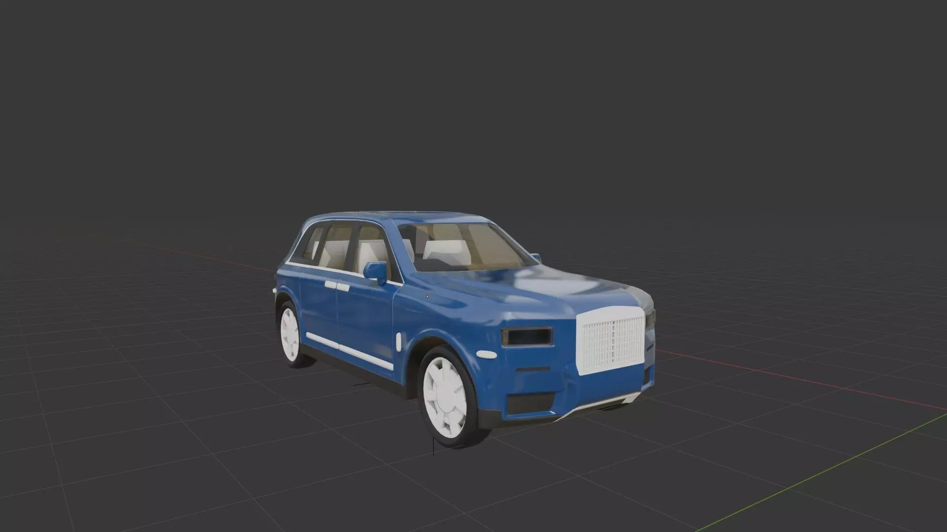 suv car Low-poly 3D model_0