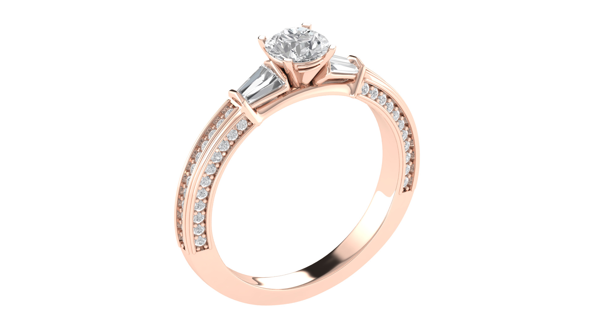 Women Ring  Render 3dm STL OBJ FBX TXT Details 3D print model_4