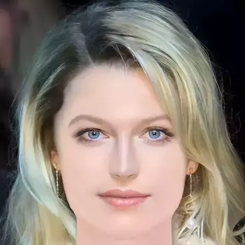 Lily Travers Head - No Hair - Low poly head for game