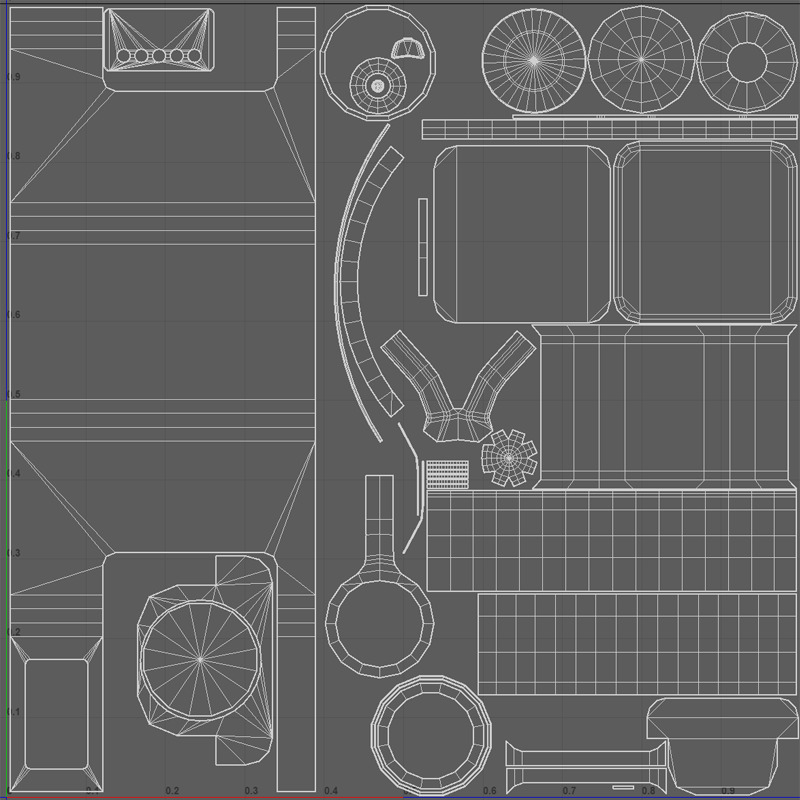 Coffee machine Low-poly 3D model_8
