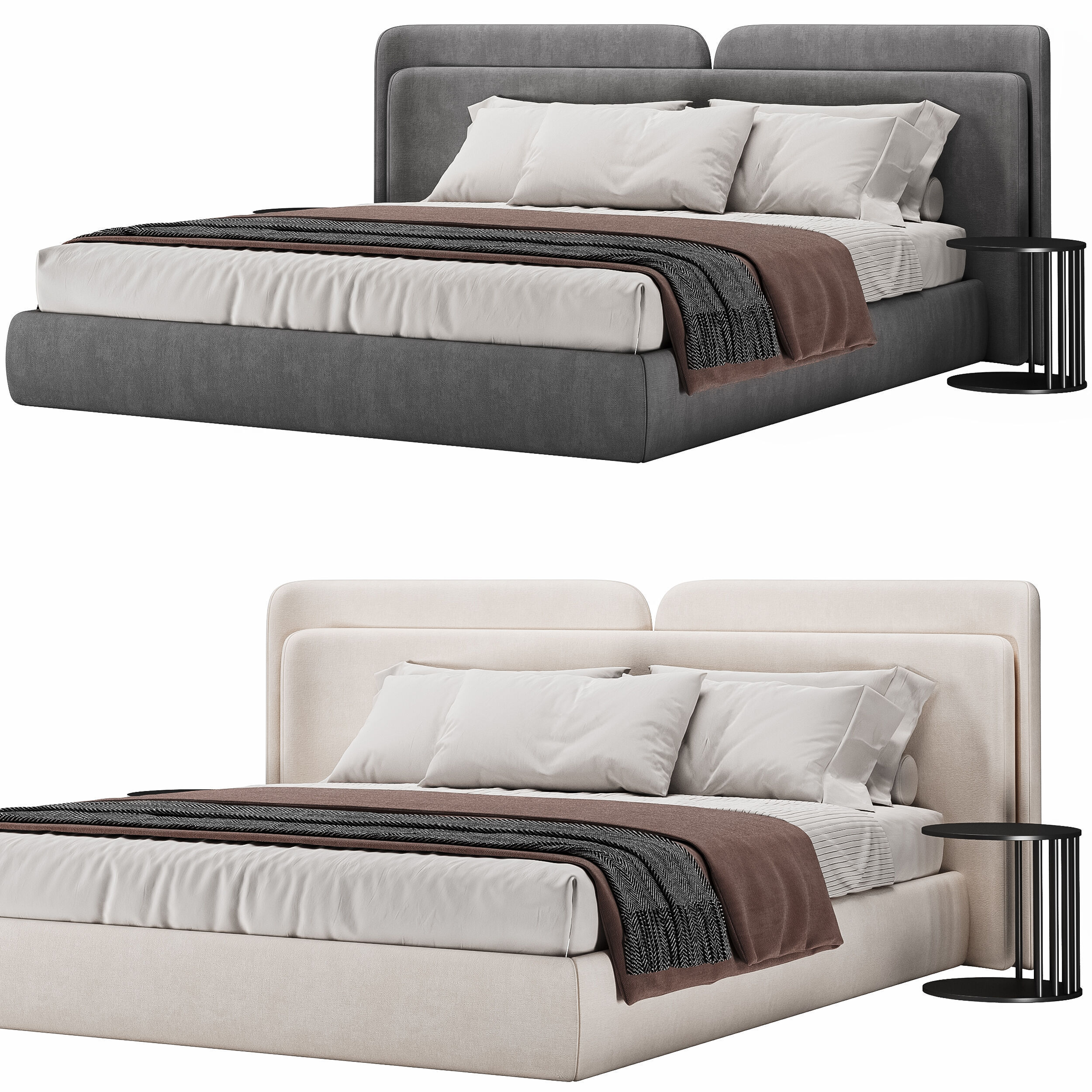 VALLETTA bed 3D model_2