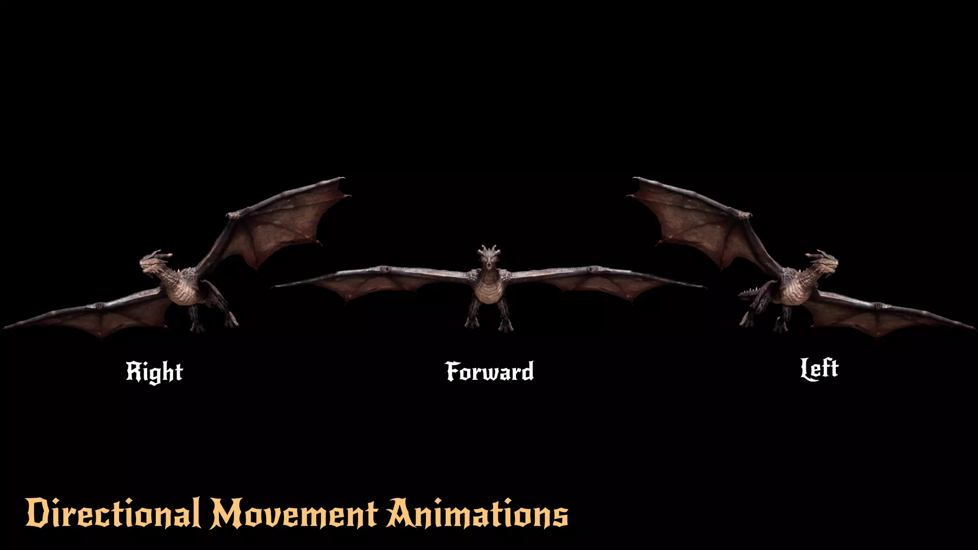 Red Wyvern Dragon Low-poly 3D model_3