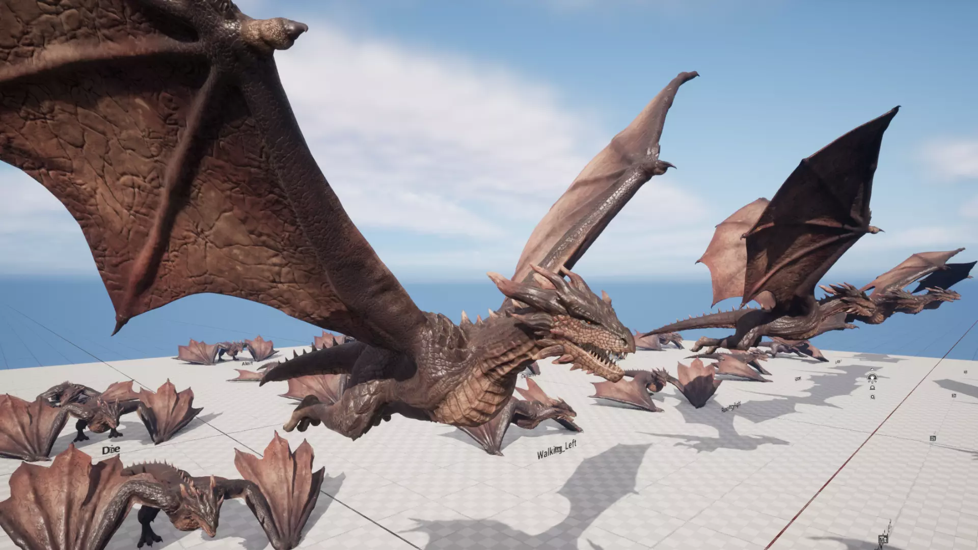 Red Wyvern Dragon Low-poly 3D model_17