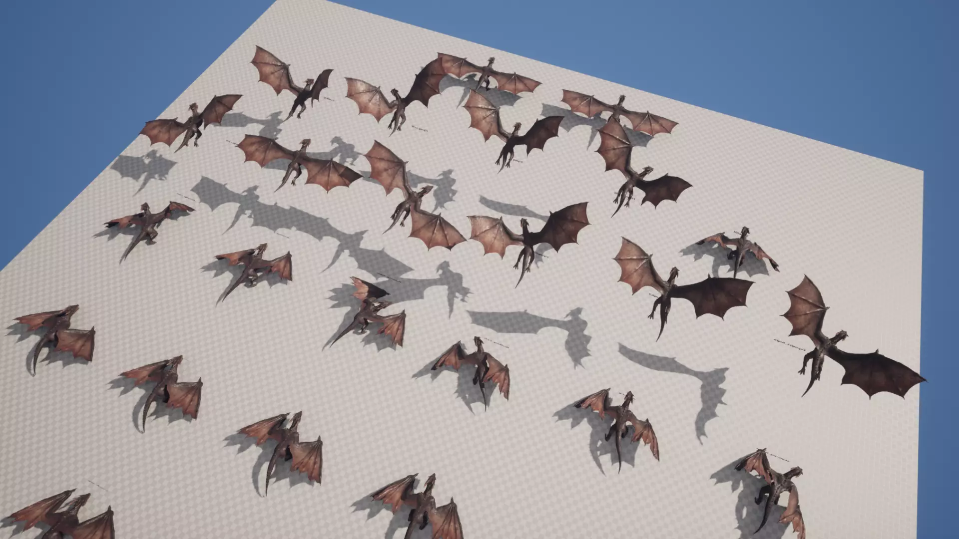 Red Wyvern Dragon Low-poly 3D model_12