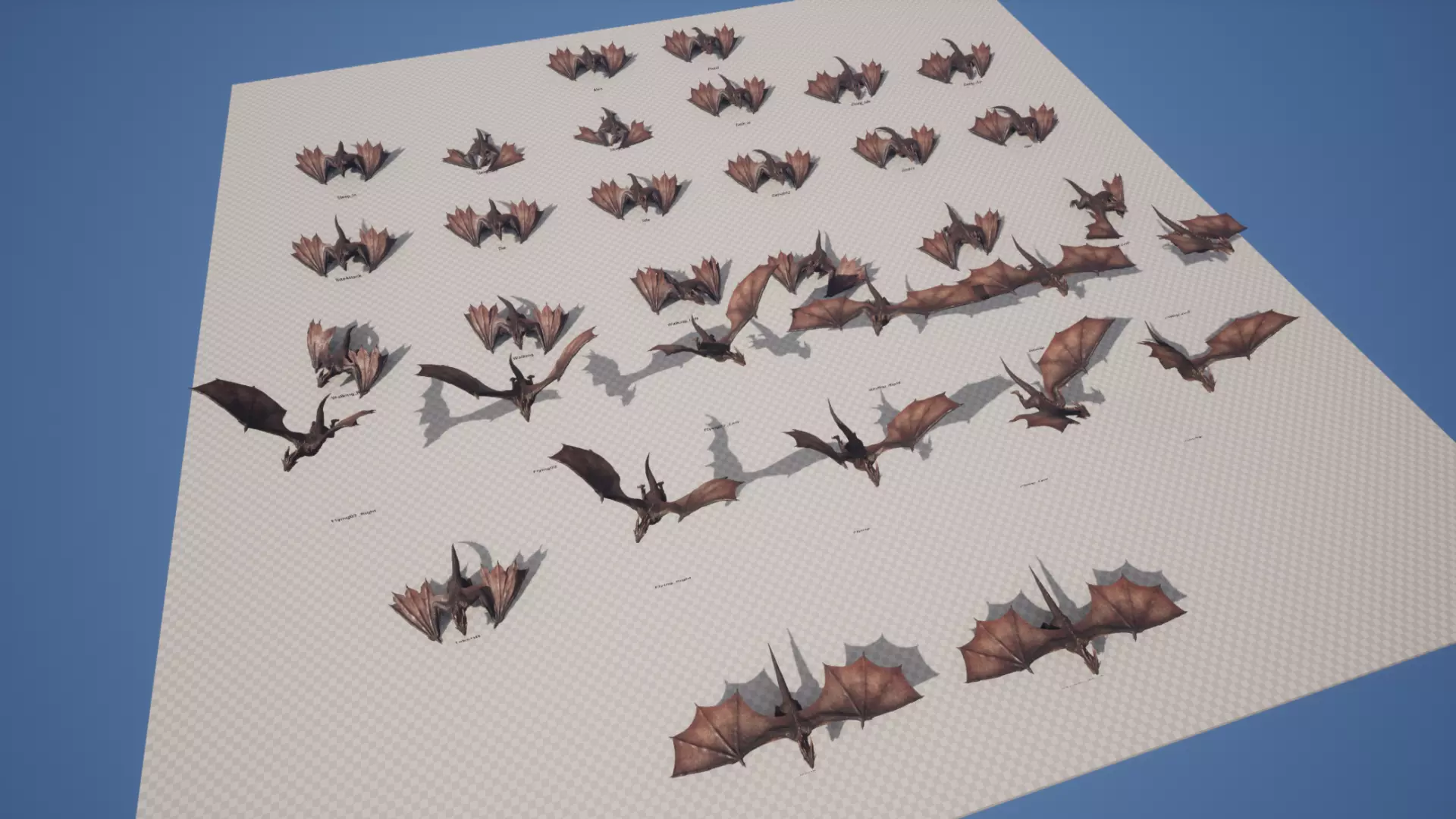 Red Wyvern Dragon Low-poly 3D model_15