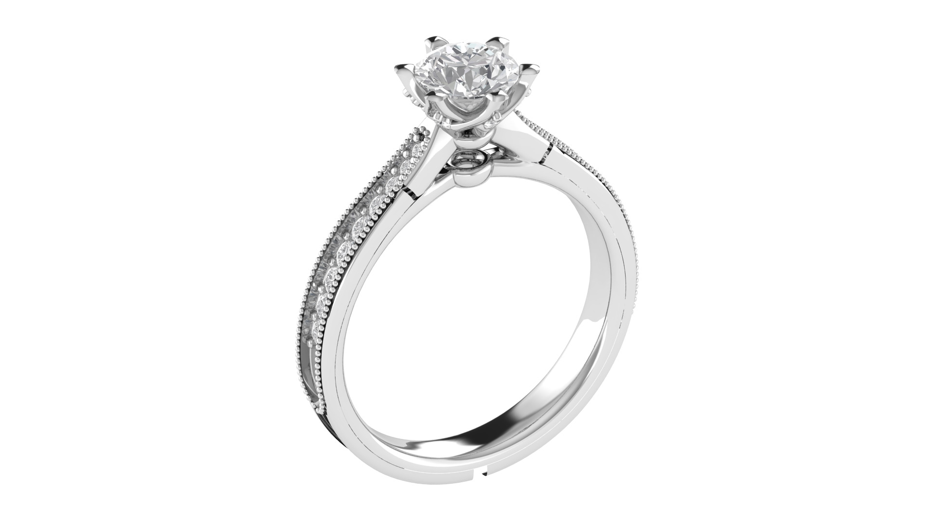 Women Ring  Render 3dm STL OBJ FBX TXT Details 3D print model_5