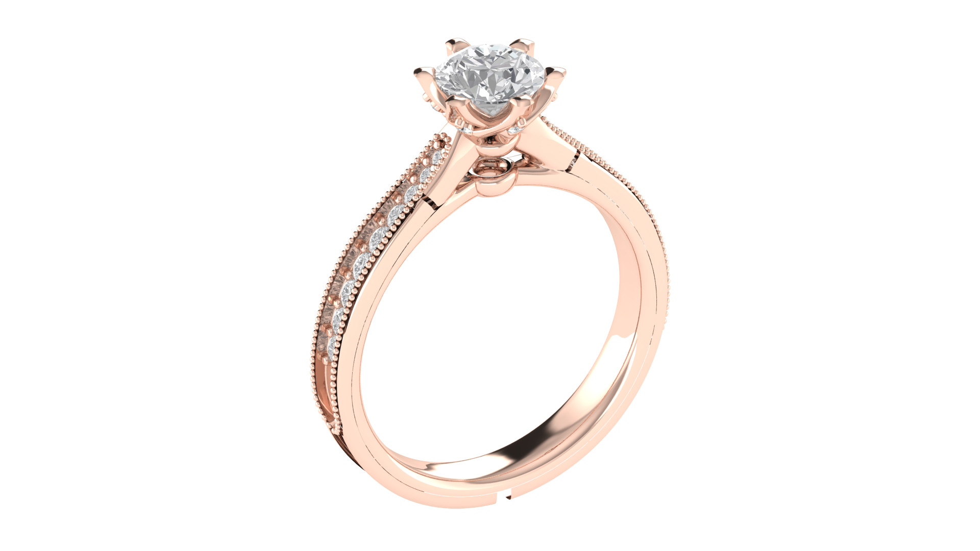 Women Ring  Render 3dm STL OBJ FBX TXT Details 3D print model_4