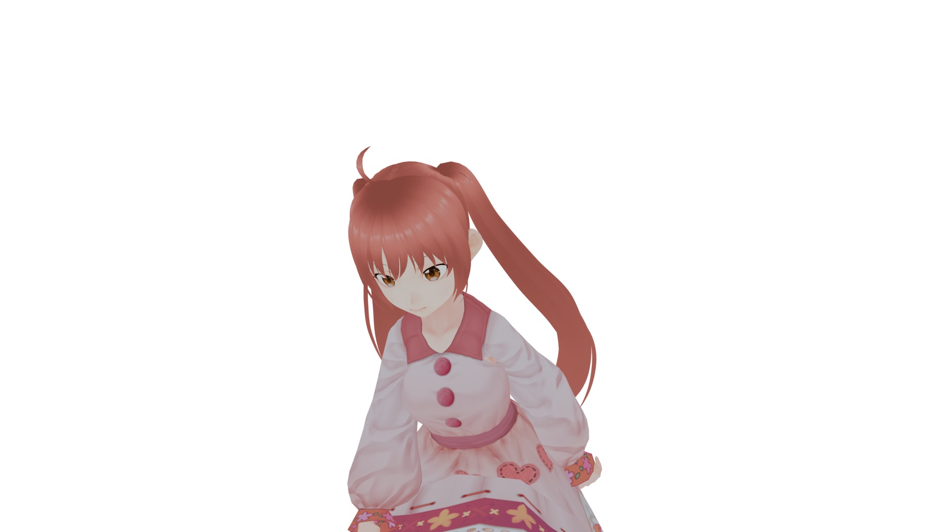 Full animeted anime girl cut character 3D Model Collection_24