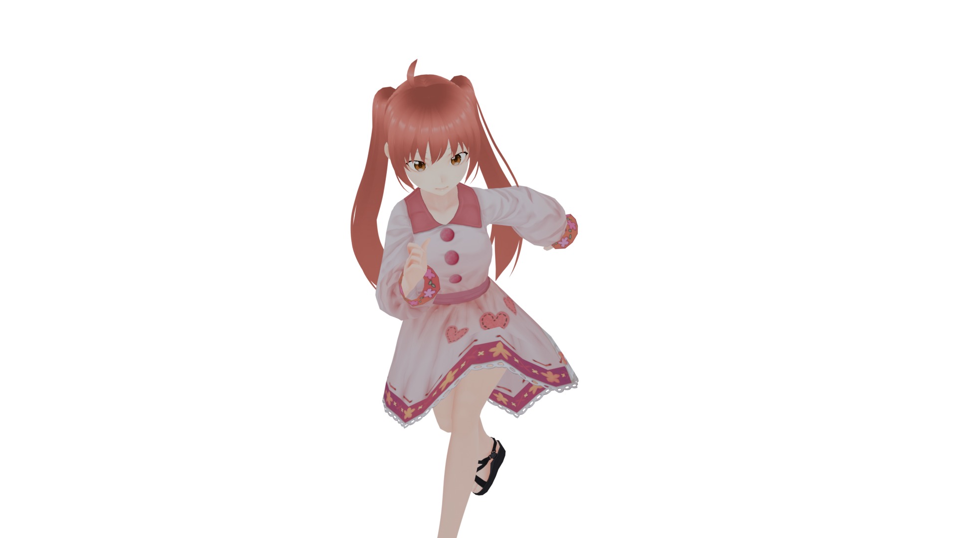 Full animeted anime girl cut character 3D Model Collection_25