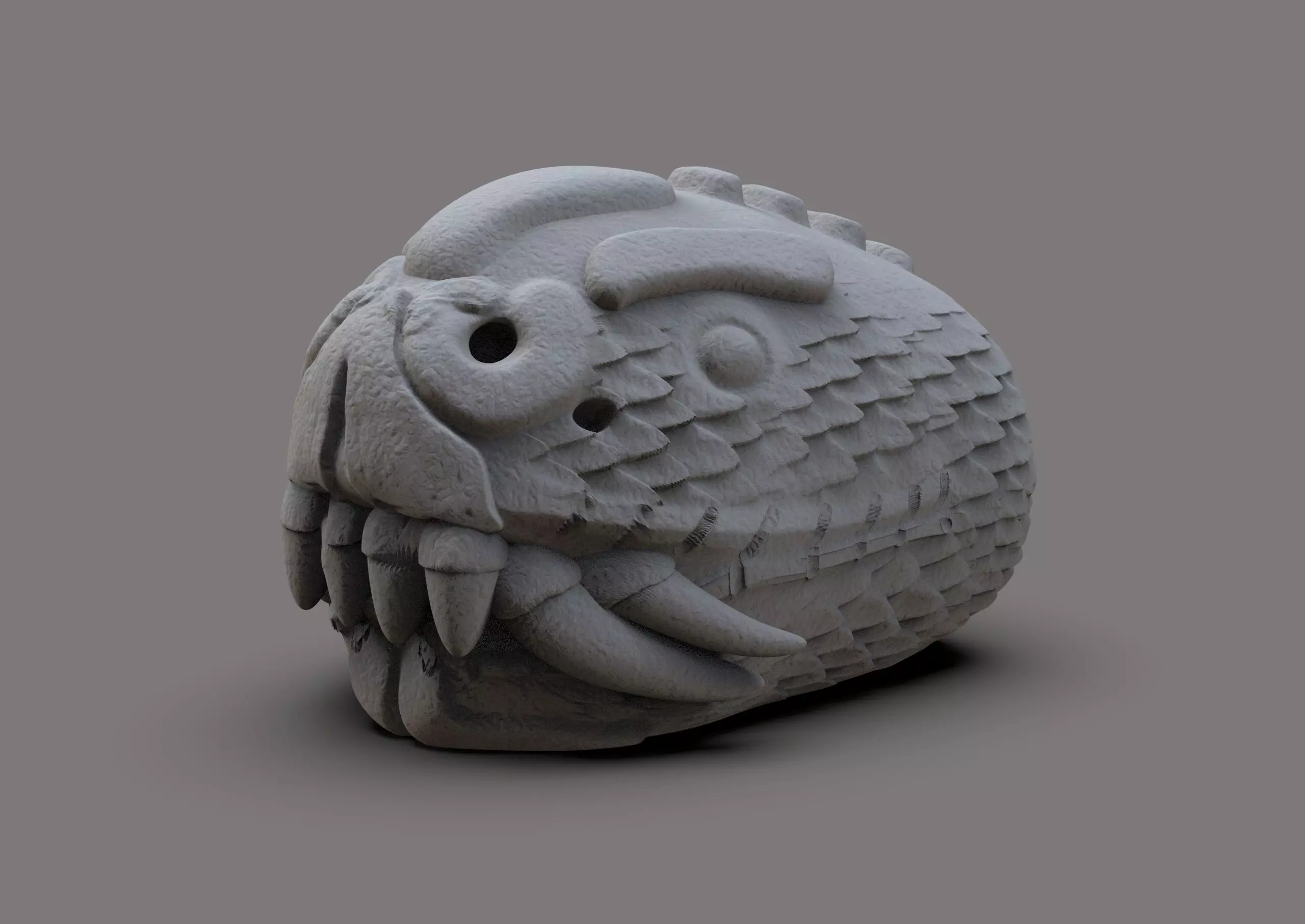 Azteca Serpents head 3D print model_0