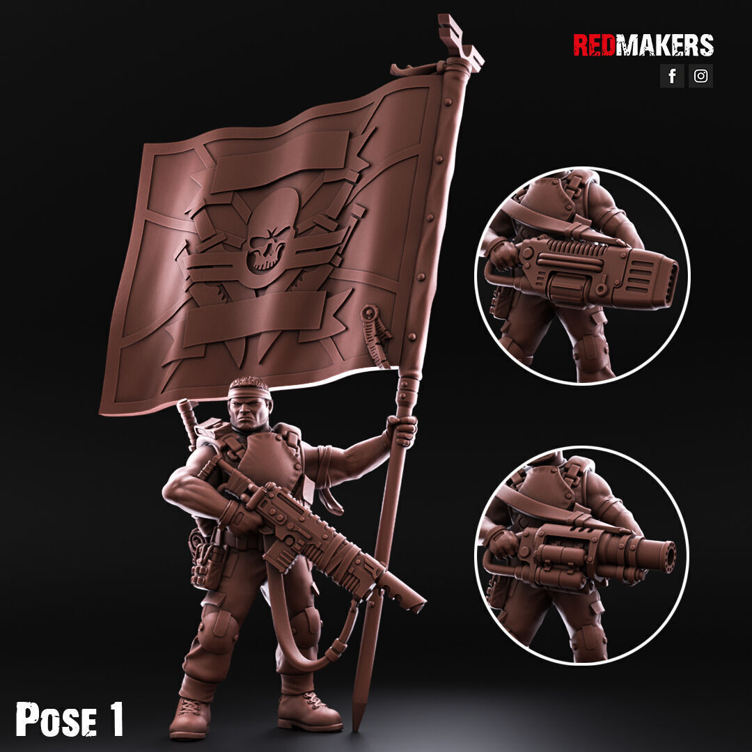 Jungle Fighters - Command Squad of the Imperial Force 3D print model_6