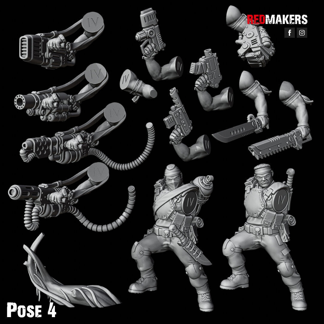 Jungle Fighters - Command Squad of the Imperial Force 3D print model_26