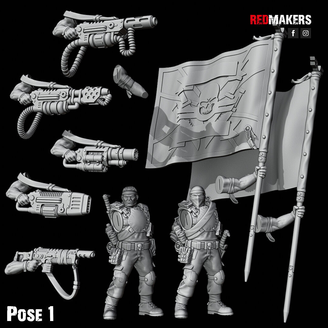 Jungle Fighters - Command Squad of the Imperial Force 3D print model_20