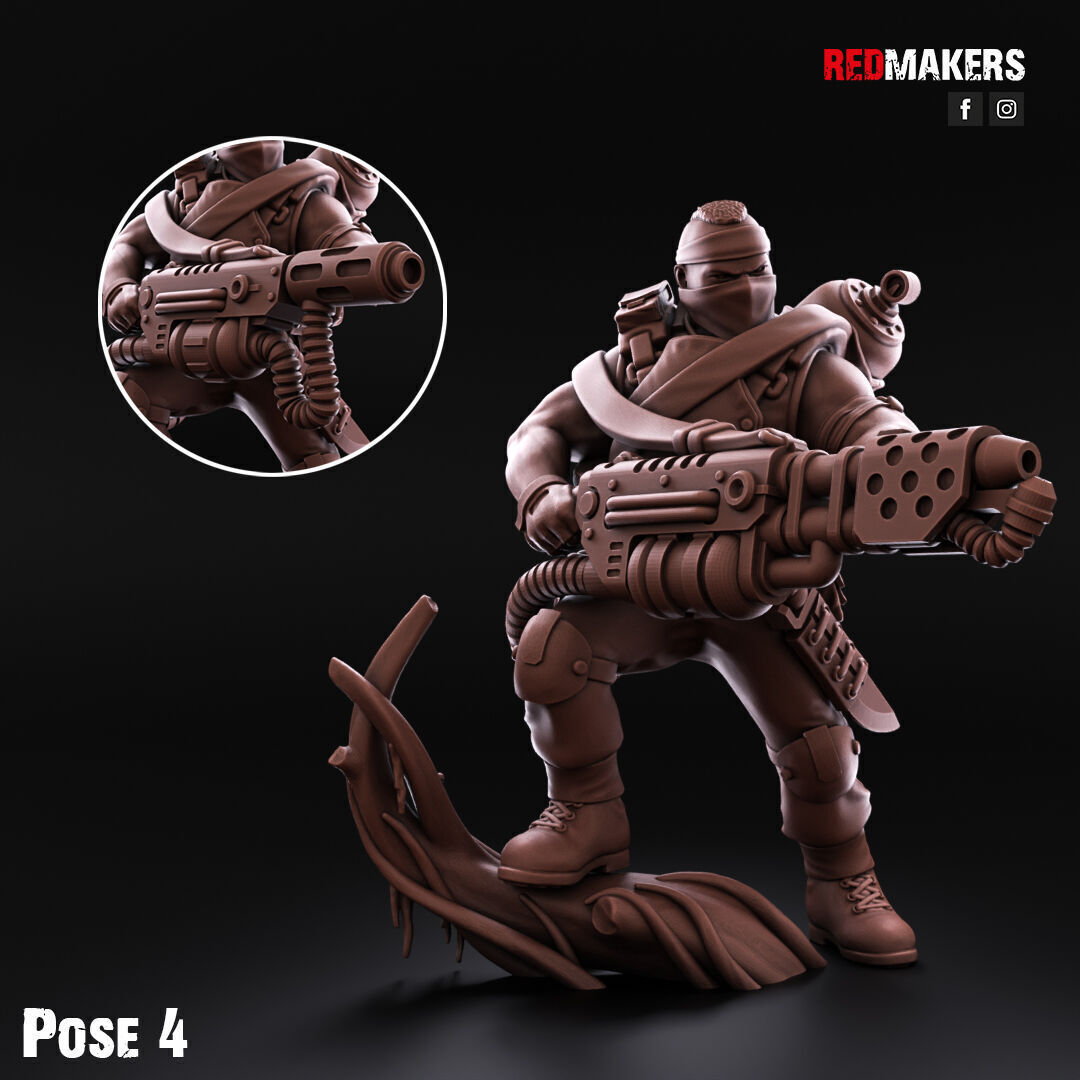 Jungle Fighters - Command Squad of the Imperial Force 3D print model_16