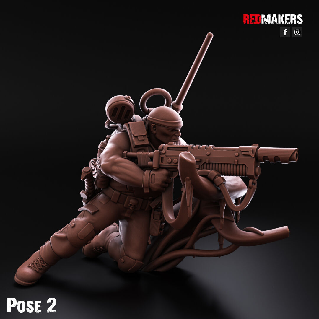 Jungle Fighters - Command Squad of the Imperial Force 3D print model_9