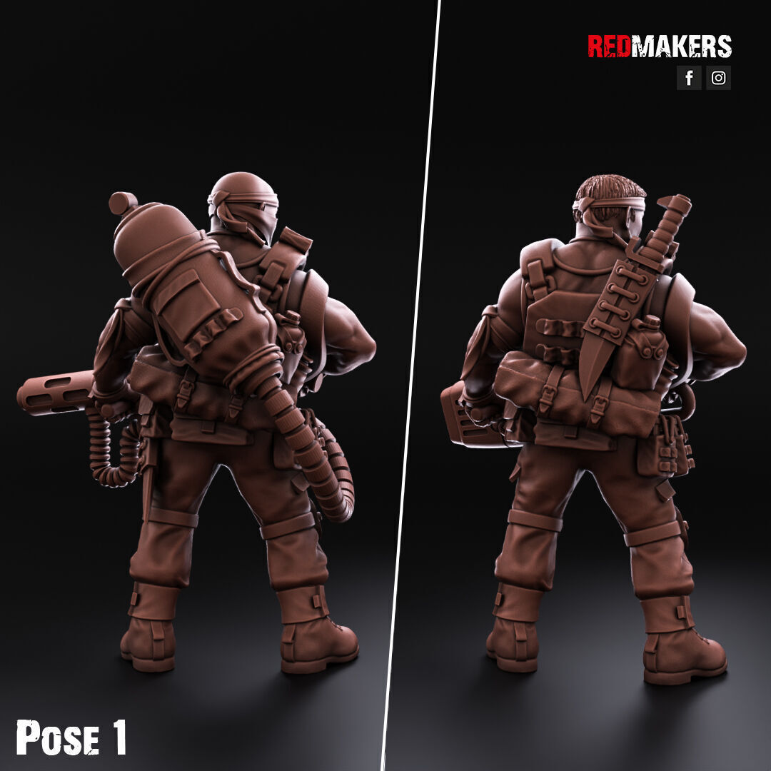 Jungle Fighters - Command Squad of the Imperial Force 3D print model_8