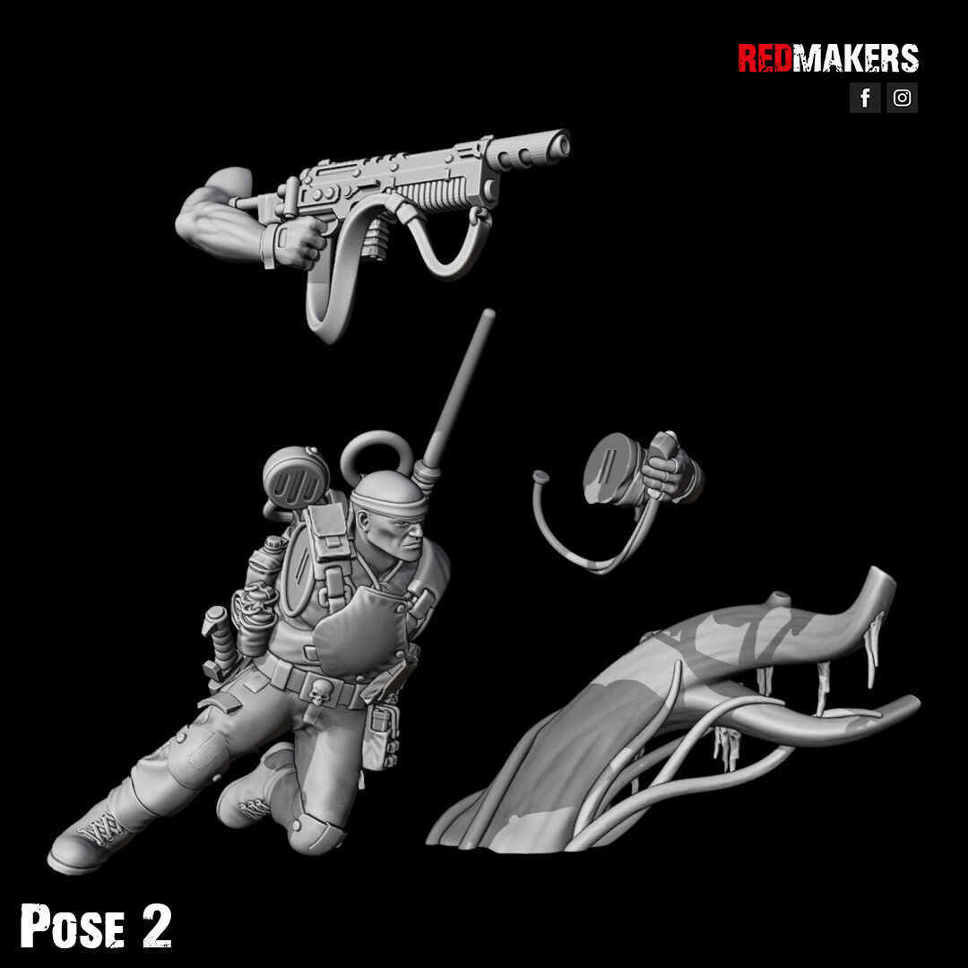 Jungle Fighters - Command Squad of the Imperial Force 3D print model_22