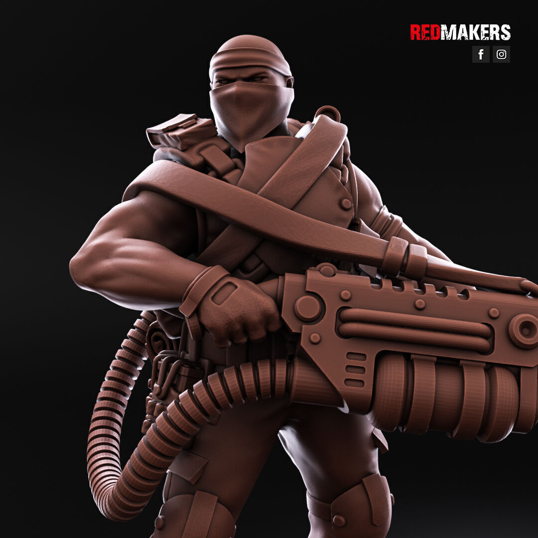 Jungle Fighters - Command Squad of the Imperial Force 3D print model_5