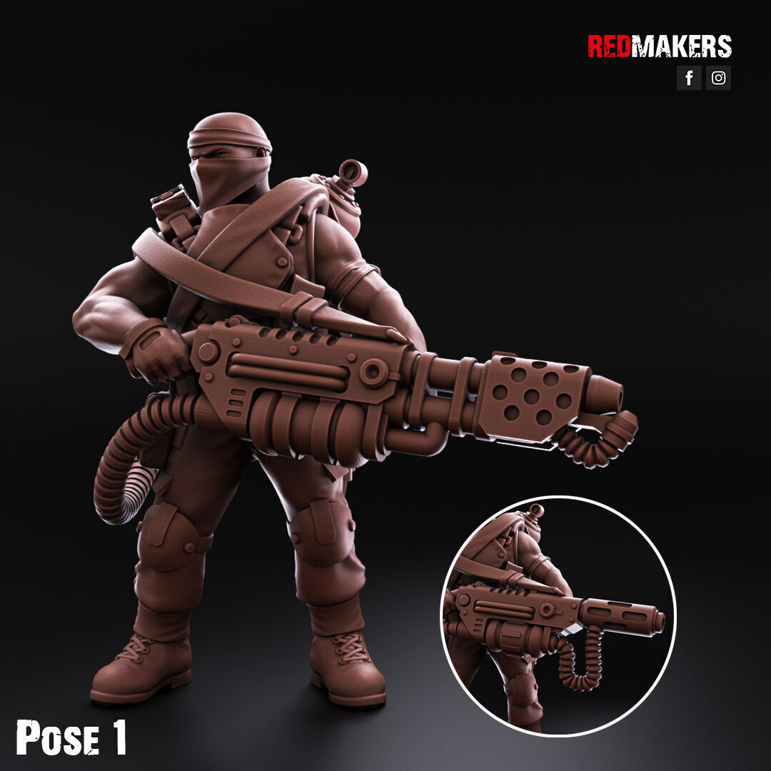 Jungle Fighters - Command Squad of the Imperial Force 3D print model_7