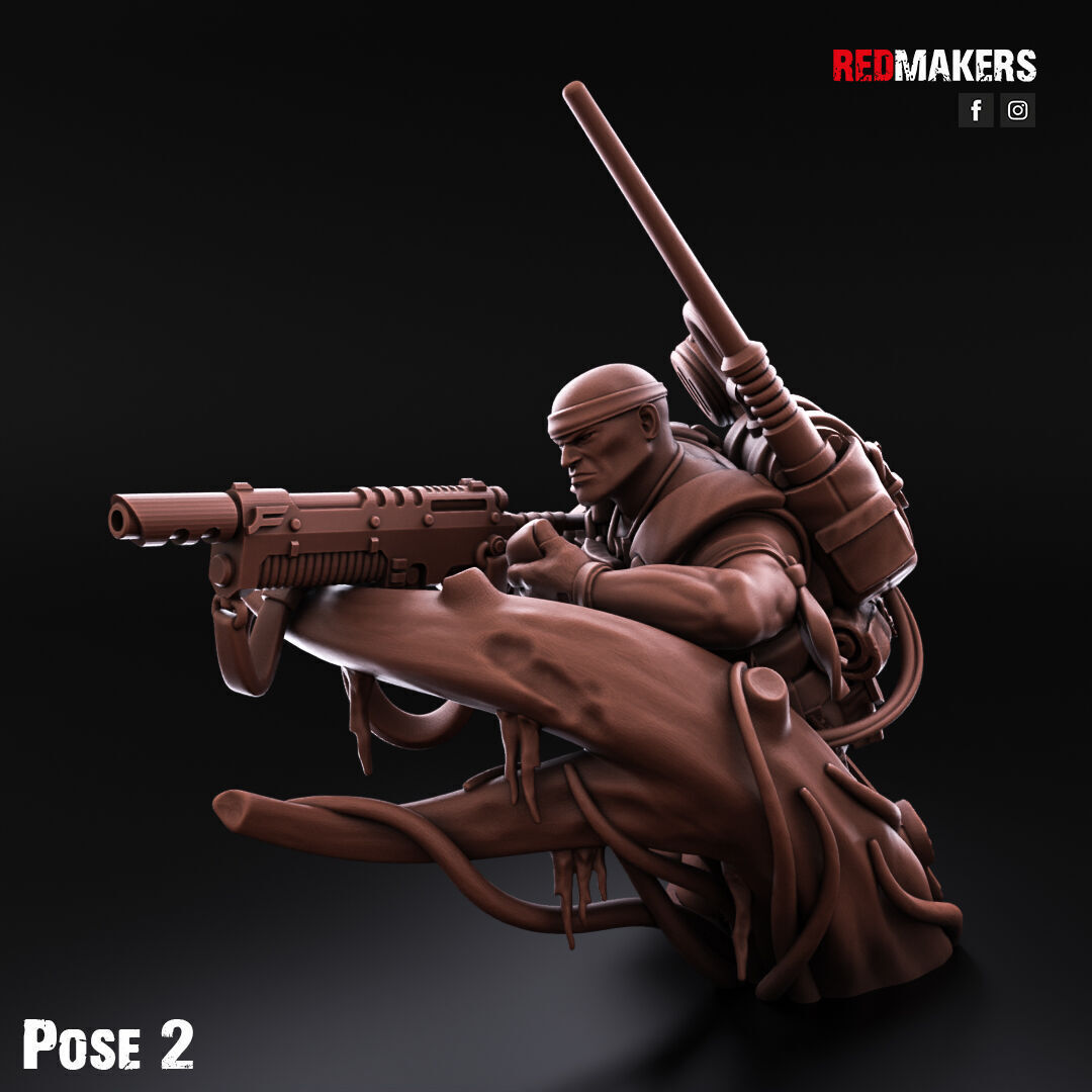 Jungle Fighters - Command Squad of the Imperial Force 3D print model_10