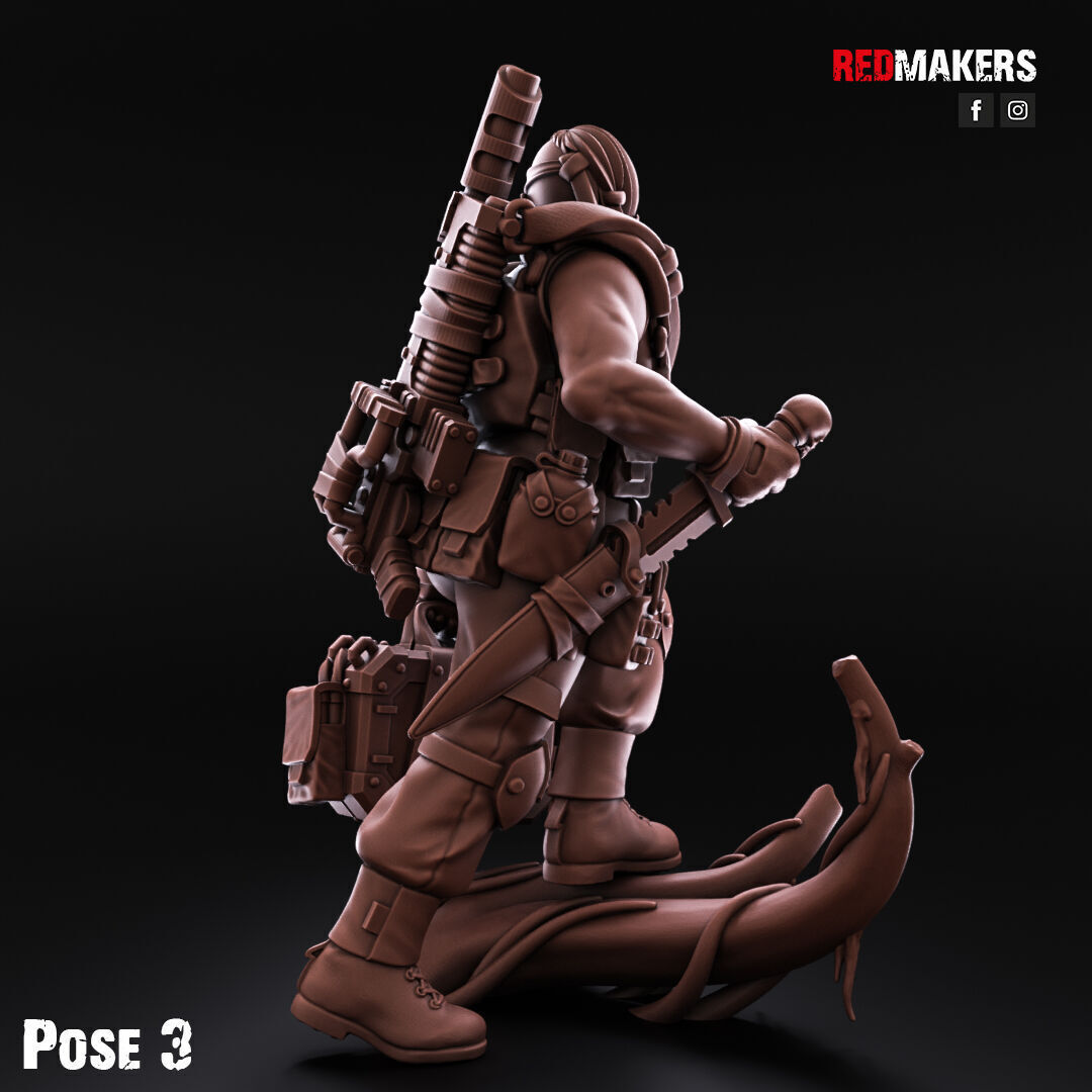 Jungle Fighters - Command Squad of the Imperial Force 3D print model_13