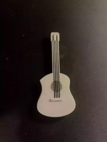 mini guitar keychain