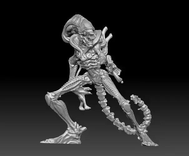 Xenomorphy Statue Scan