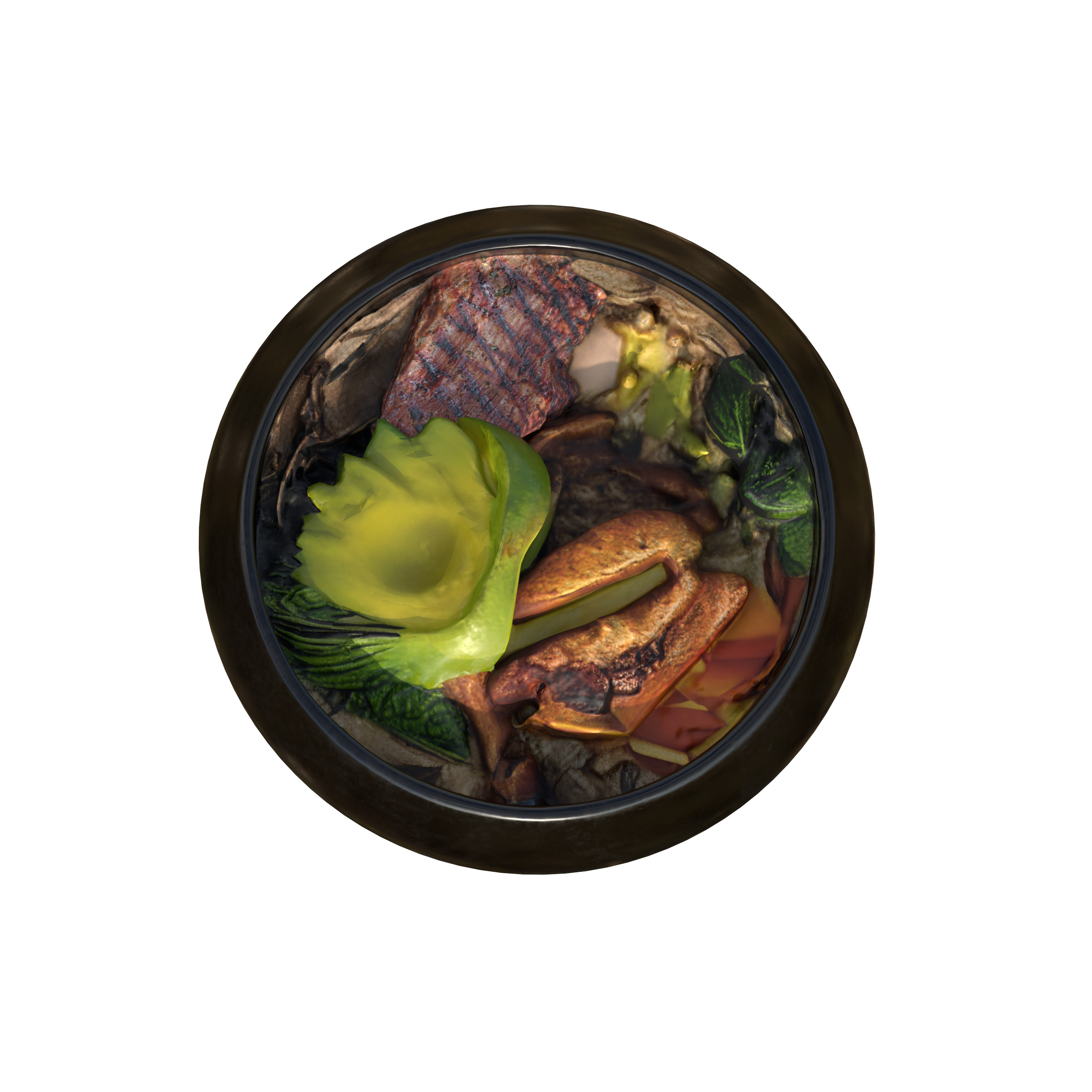 Japanese Ramen Soup Bowl  High-Quality Realistic Low-poly 3D model_8