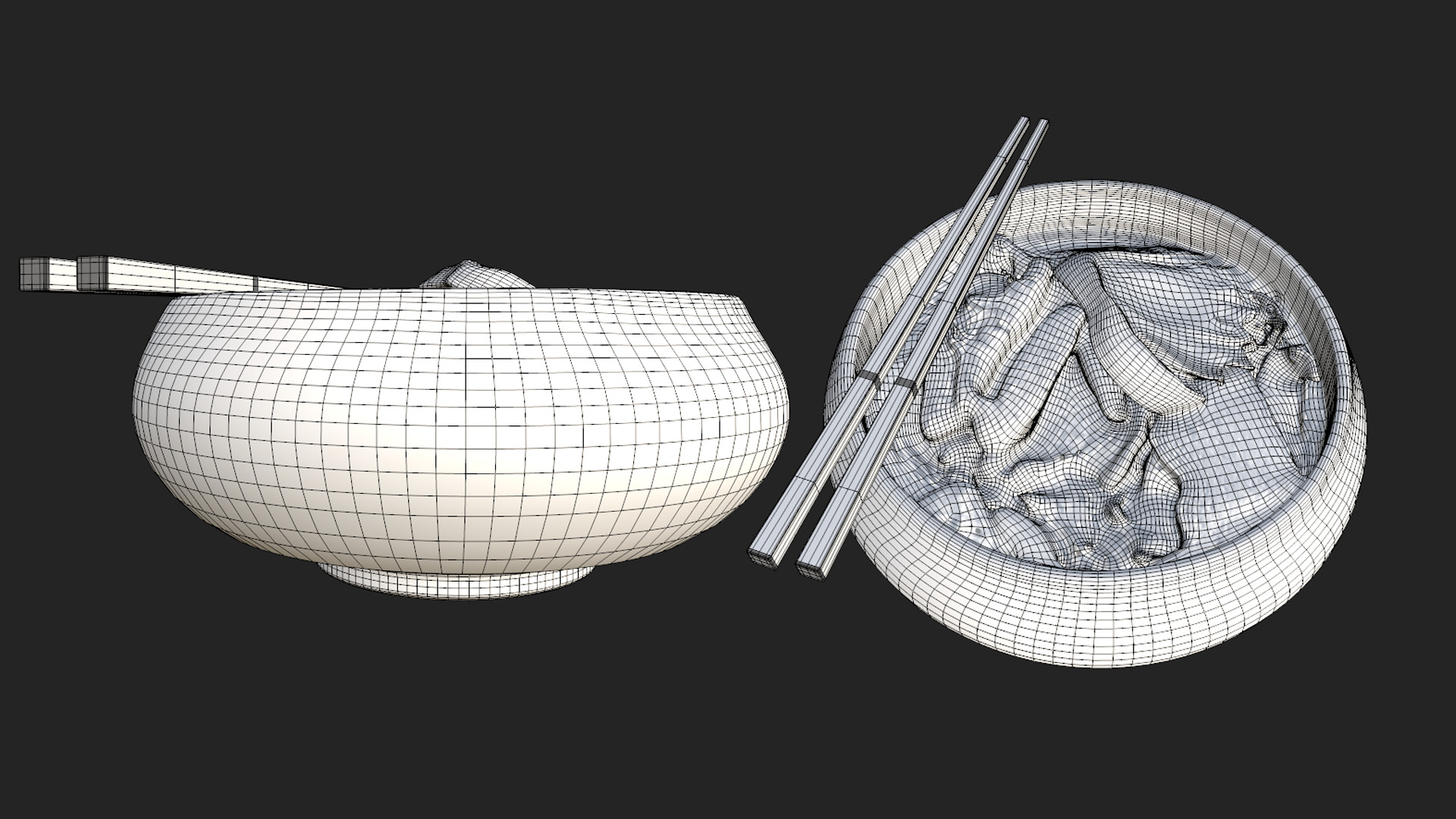 Japanese Ramen Soup Bowl  High-Quality Realistic Low-poly 3D model_29