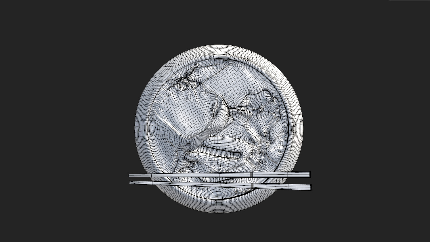 Japanese Ramen Soup Bowl  High-Quality Realistic Low-poly 3D model_28