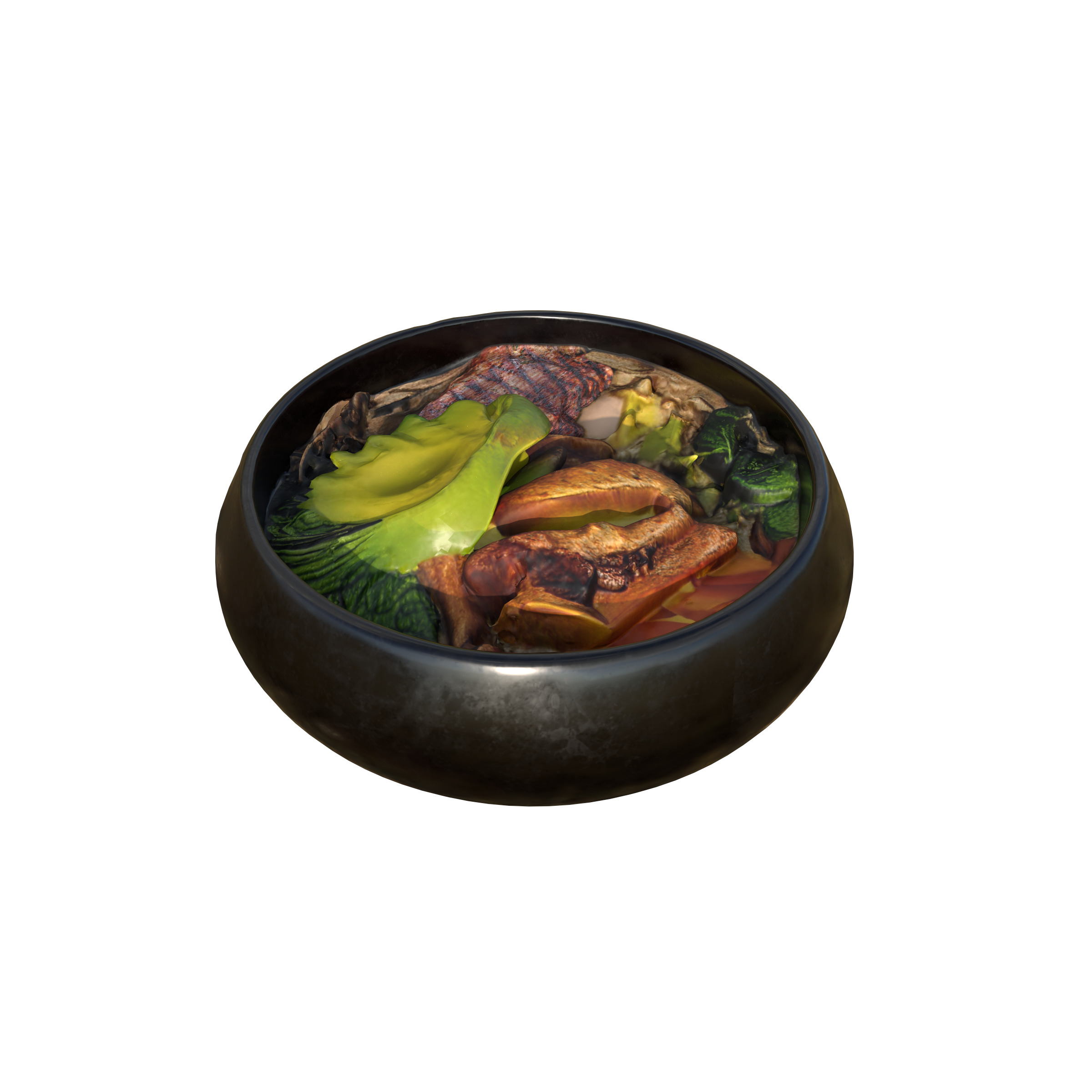 Japanese Ramen Soup Bowl  High-Quality Realistic Low-poly 3D model_19
