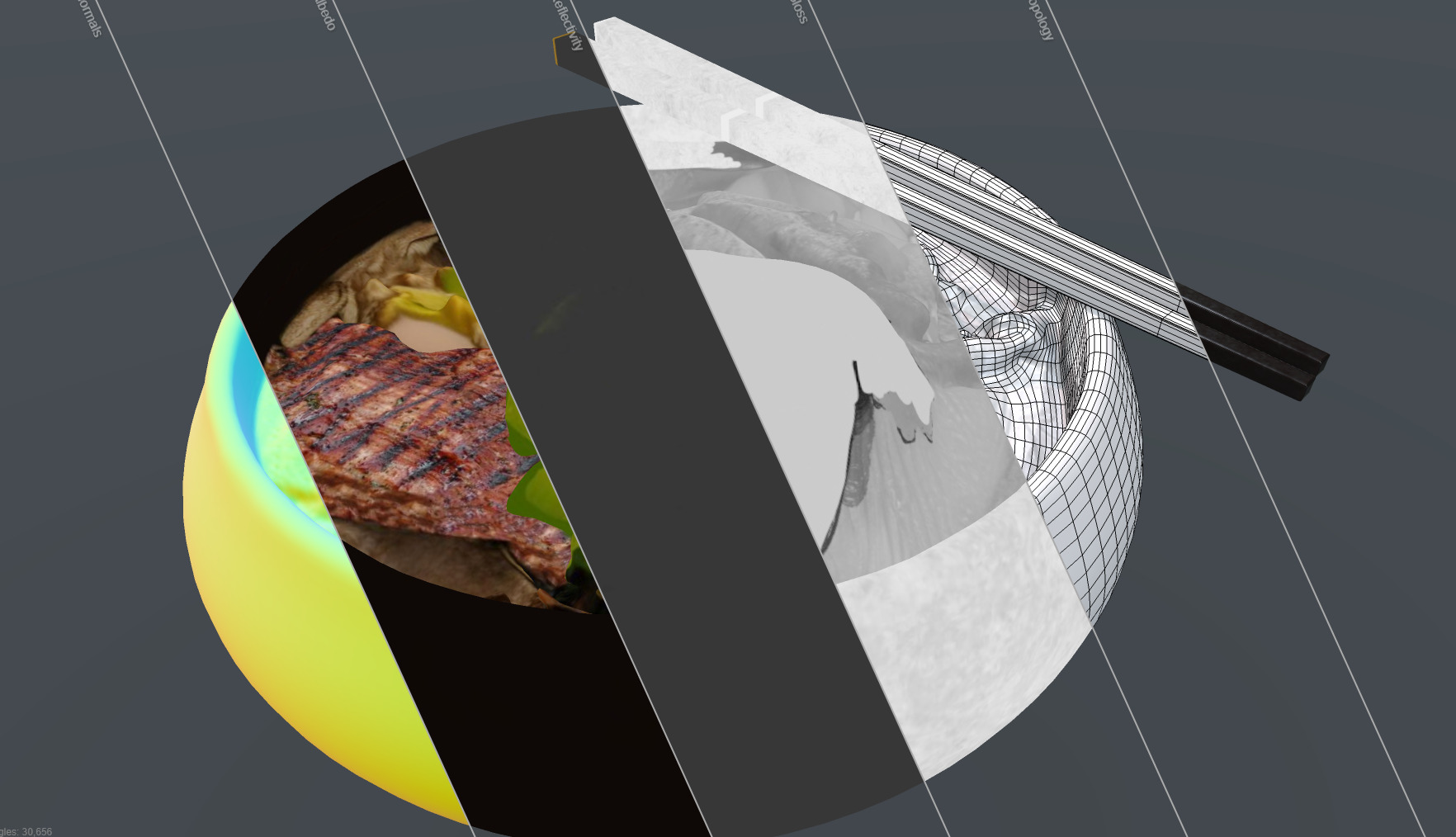 Japanese Ramen Soup Bowl  High-Quality Realistic Low-poly 3D model_4