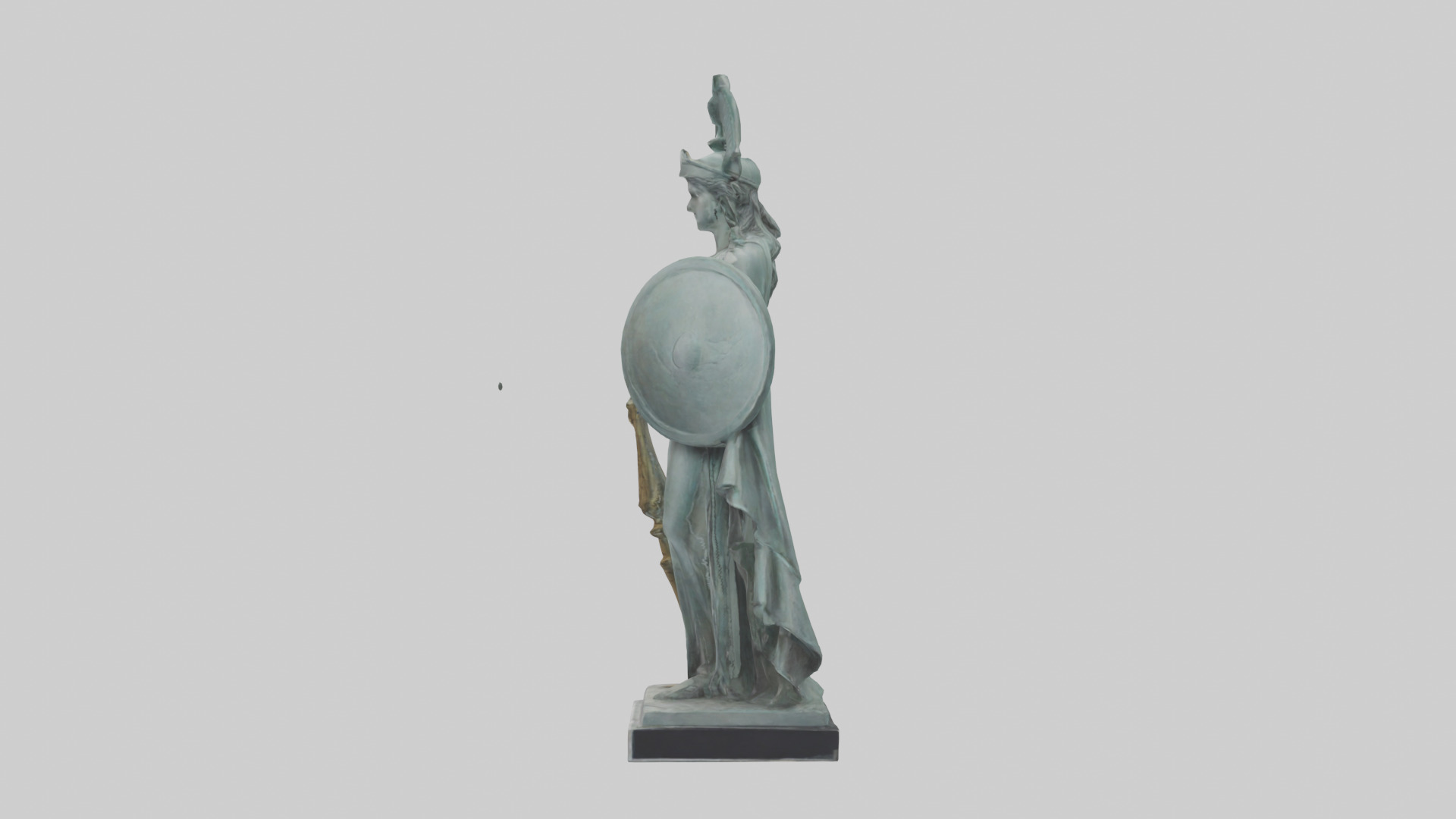 Minerva statue model 3D model_12