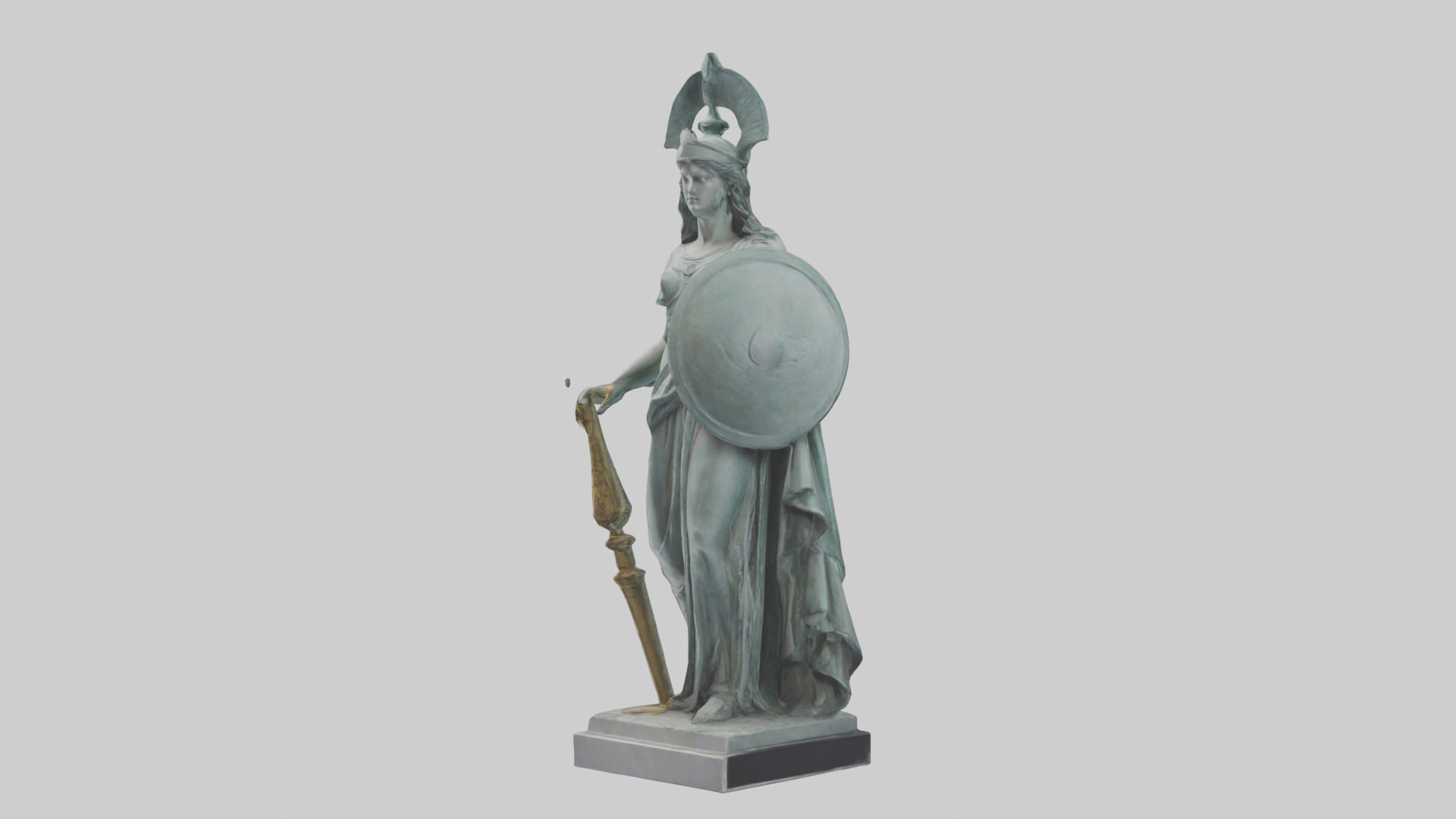 Minerva statue model 3D model_10