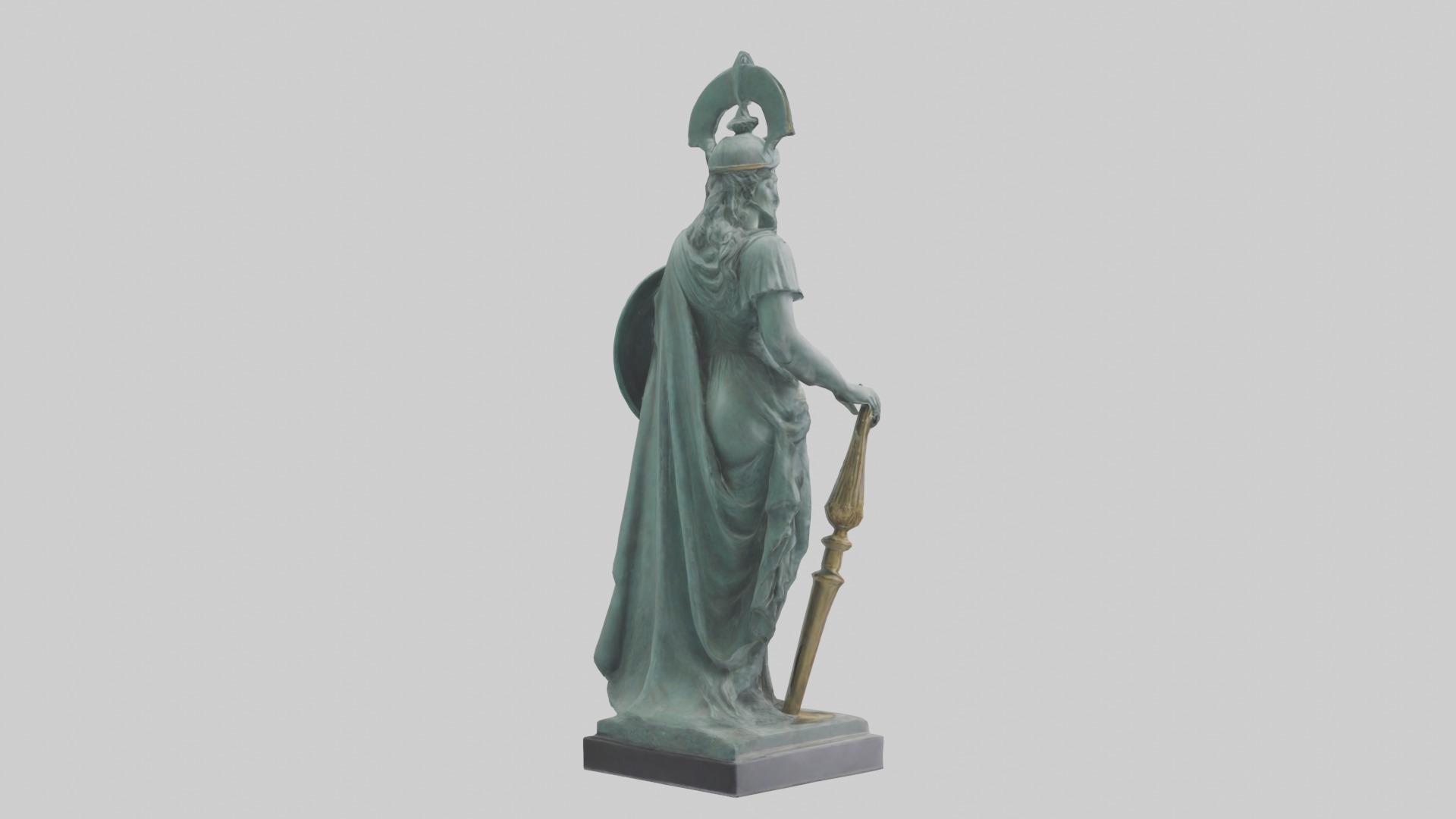 Minerva statue model 3D model_3