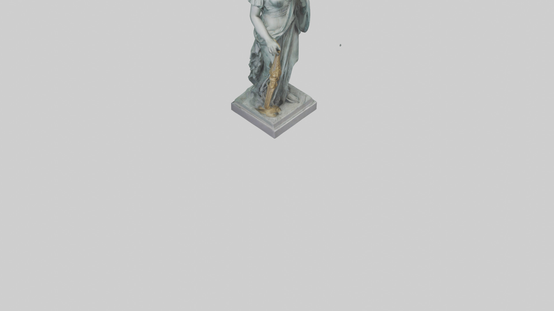 Minerva statue model 3D model_7