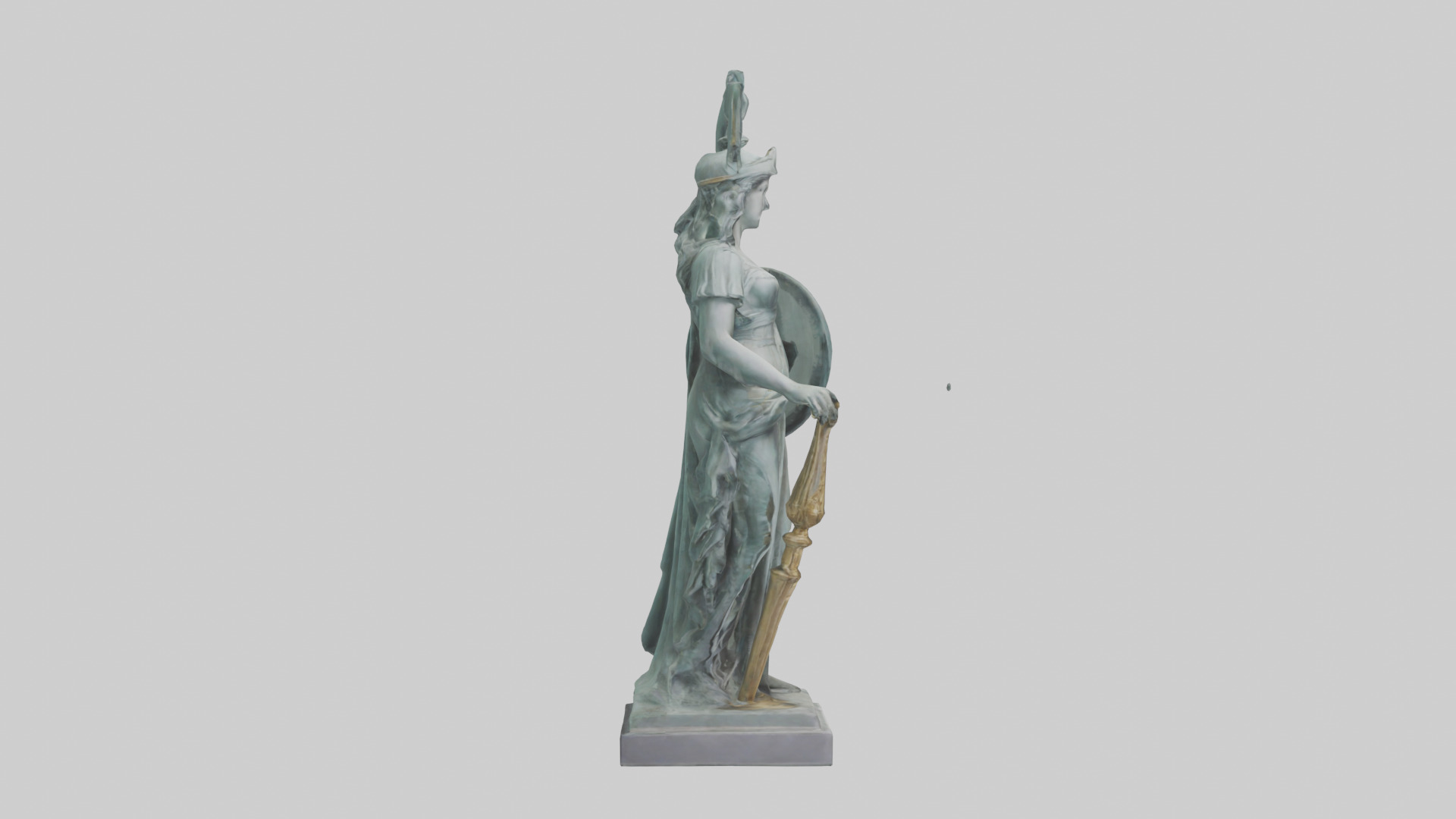 Minerva statue model 3D model_13